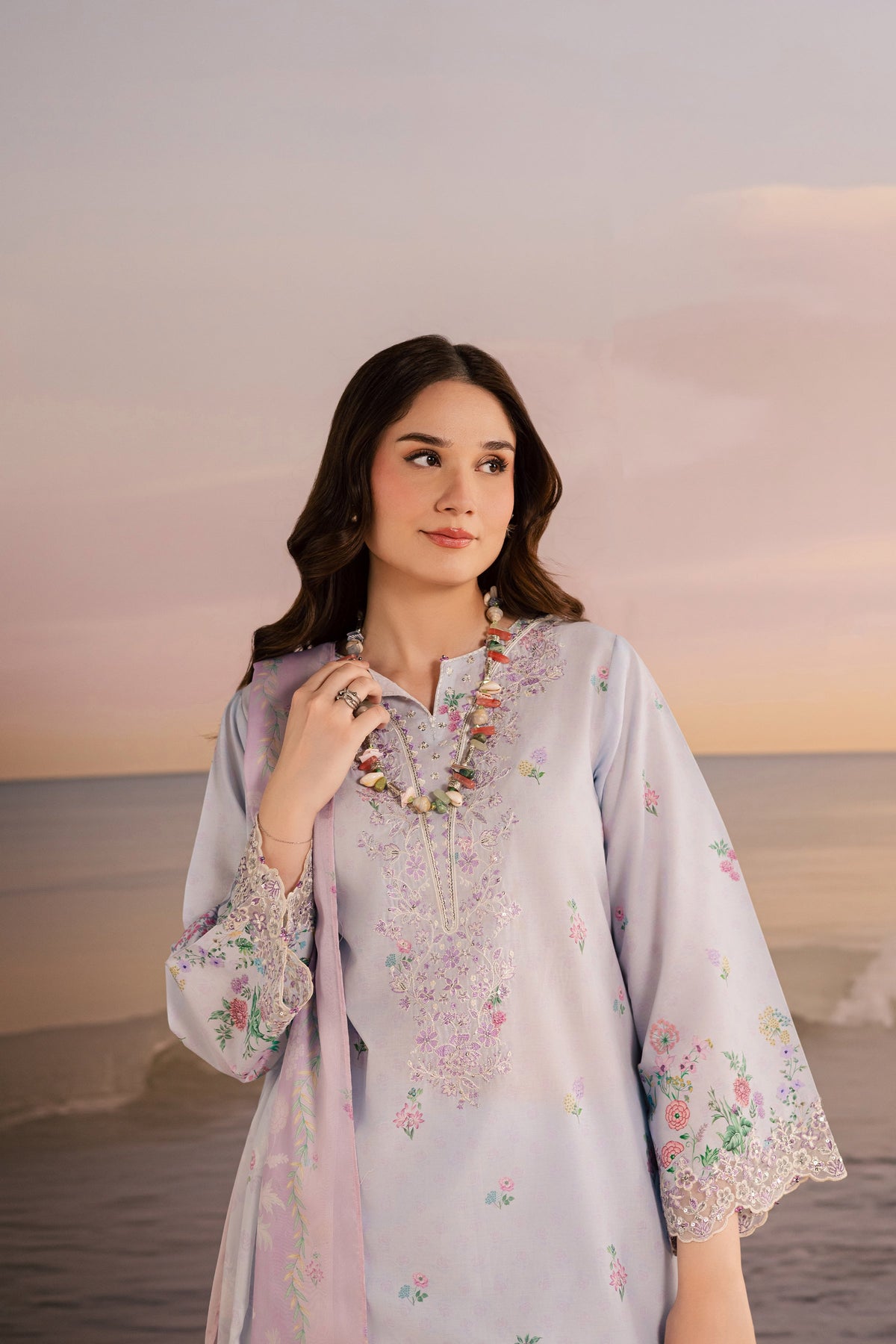 Joelle 3Pc - Printed Lawn Dress