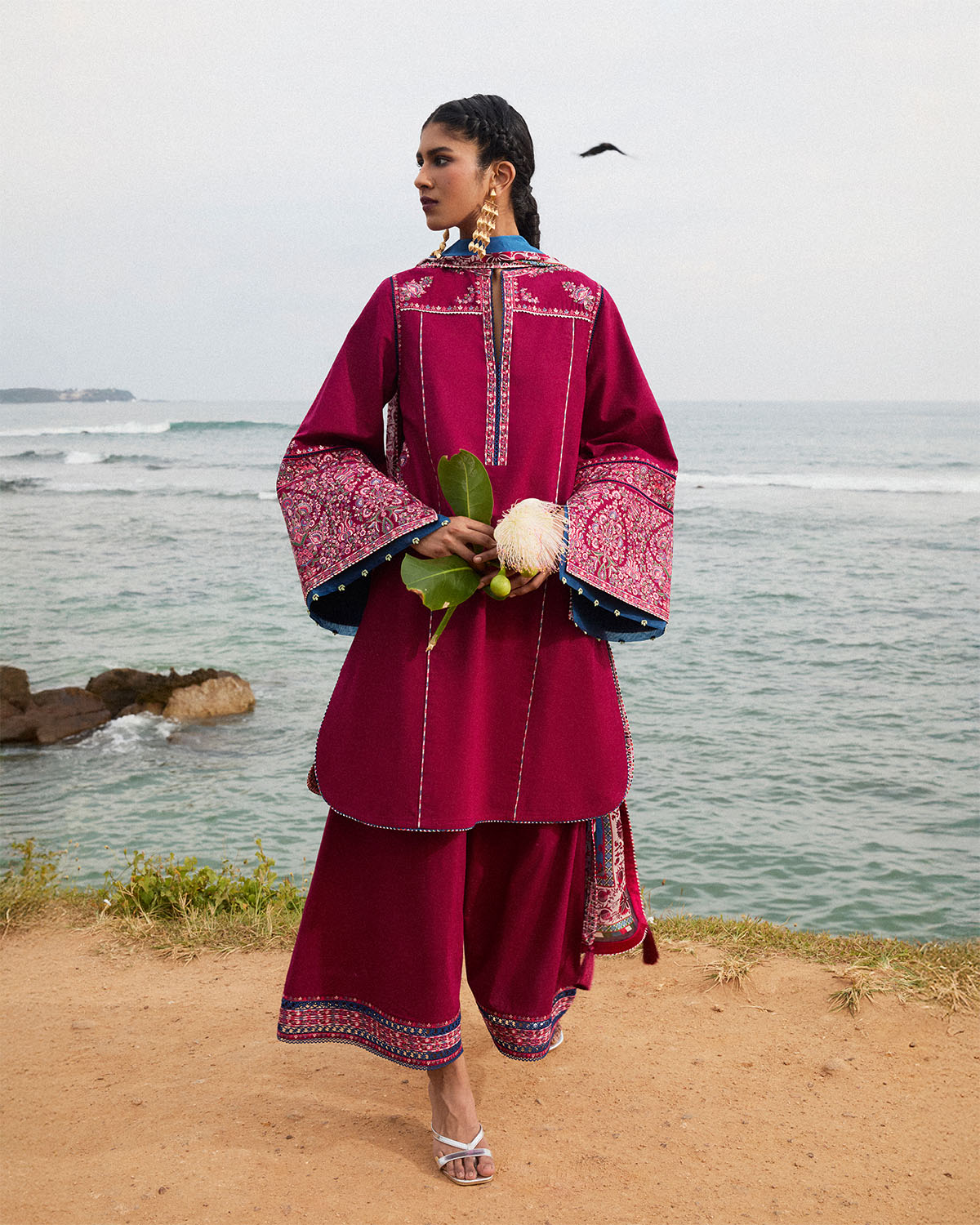 D9-A Pink ombré Colour Block