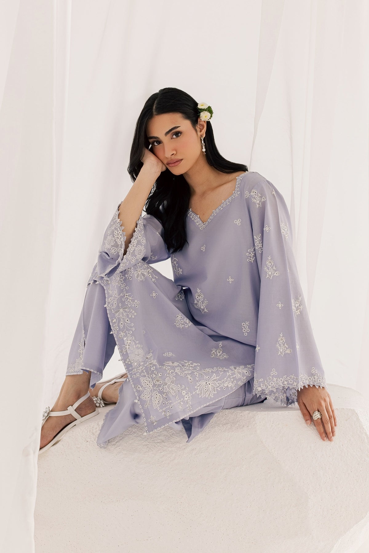 Junie 2Pc - Embroidered Lawn Dress