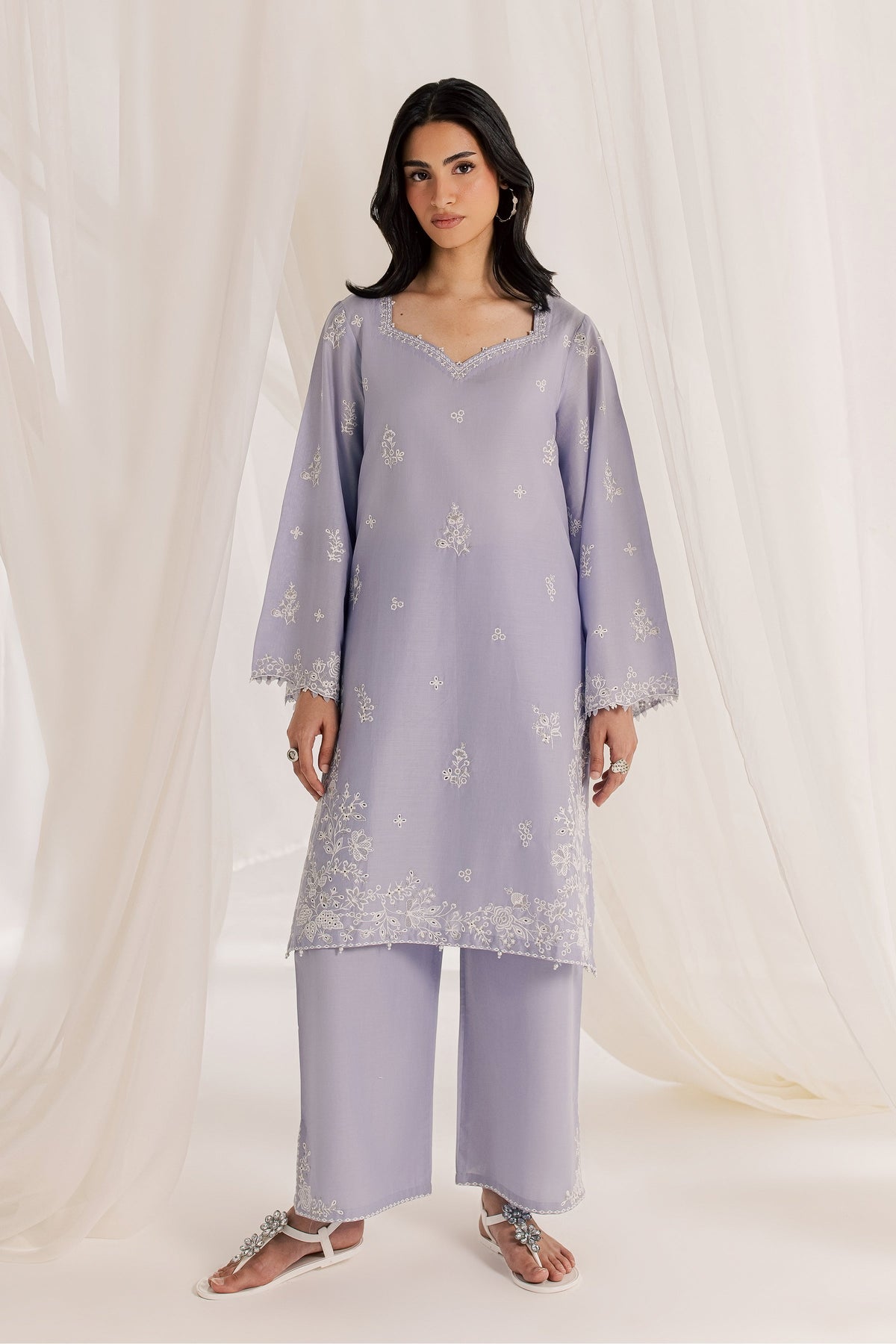 Junie 2Pc - Embroidered Lawn Dress