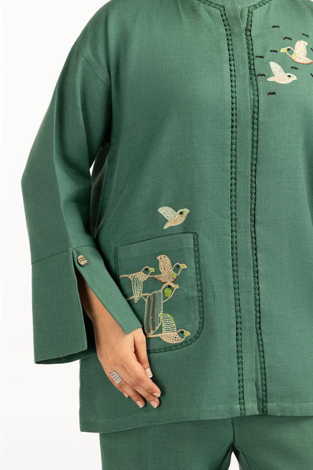 Jute Embroidered Co-Ord Set