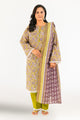 3 Piece Printed Khaddar Suit with Dupatta