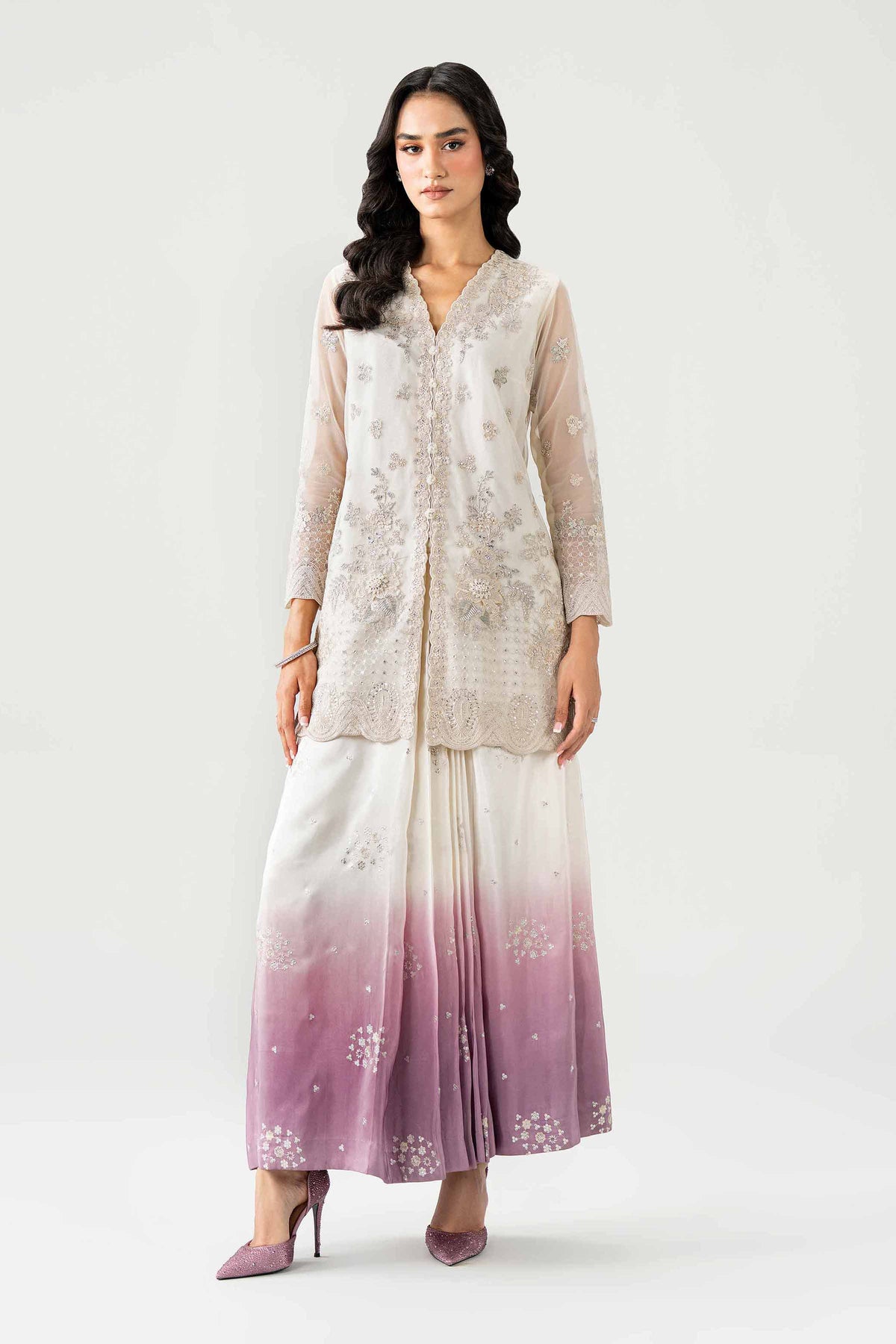 3 Piece - Embroidered Suit - KBS26-61