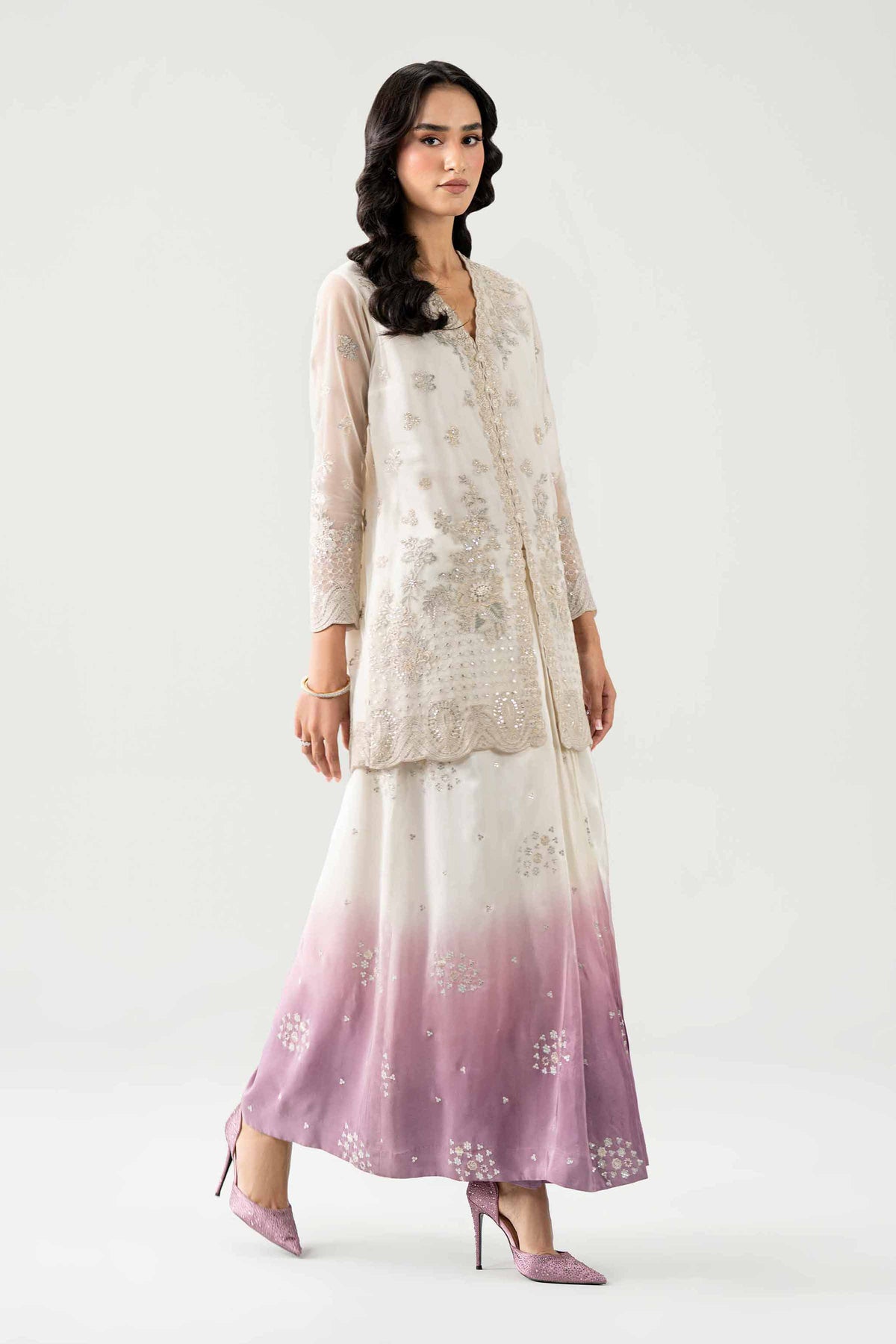3 Piece - Embroidered Suit - KBS26-61