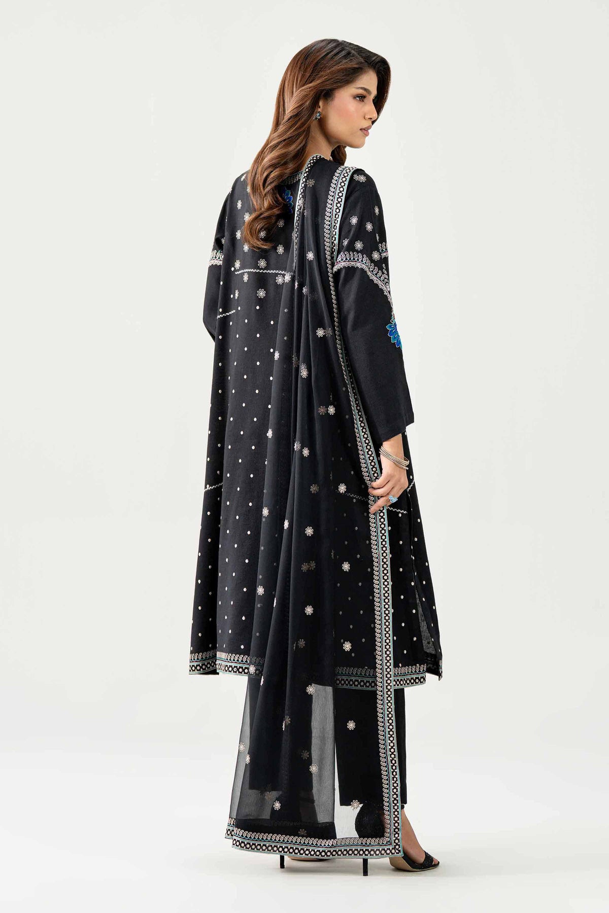 3 Piece - Embroidered Suit - KBS26-81