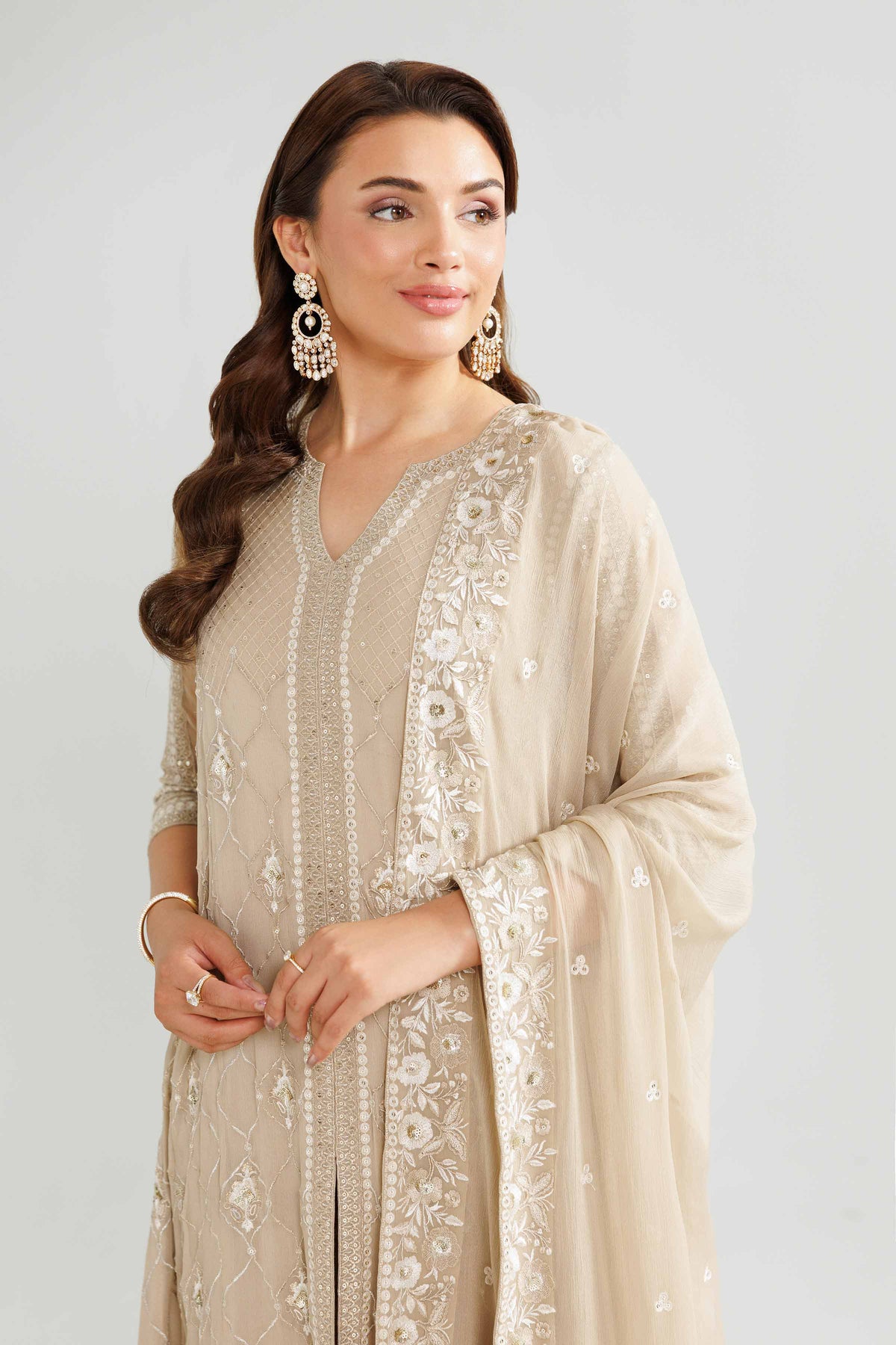 3 Piece - Embroidered Suit - KBW25-81