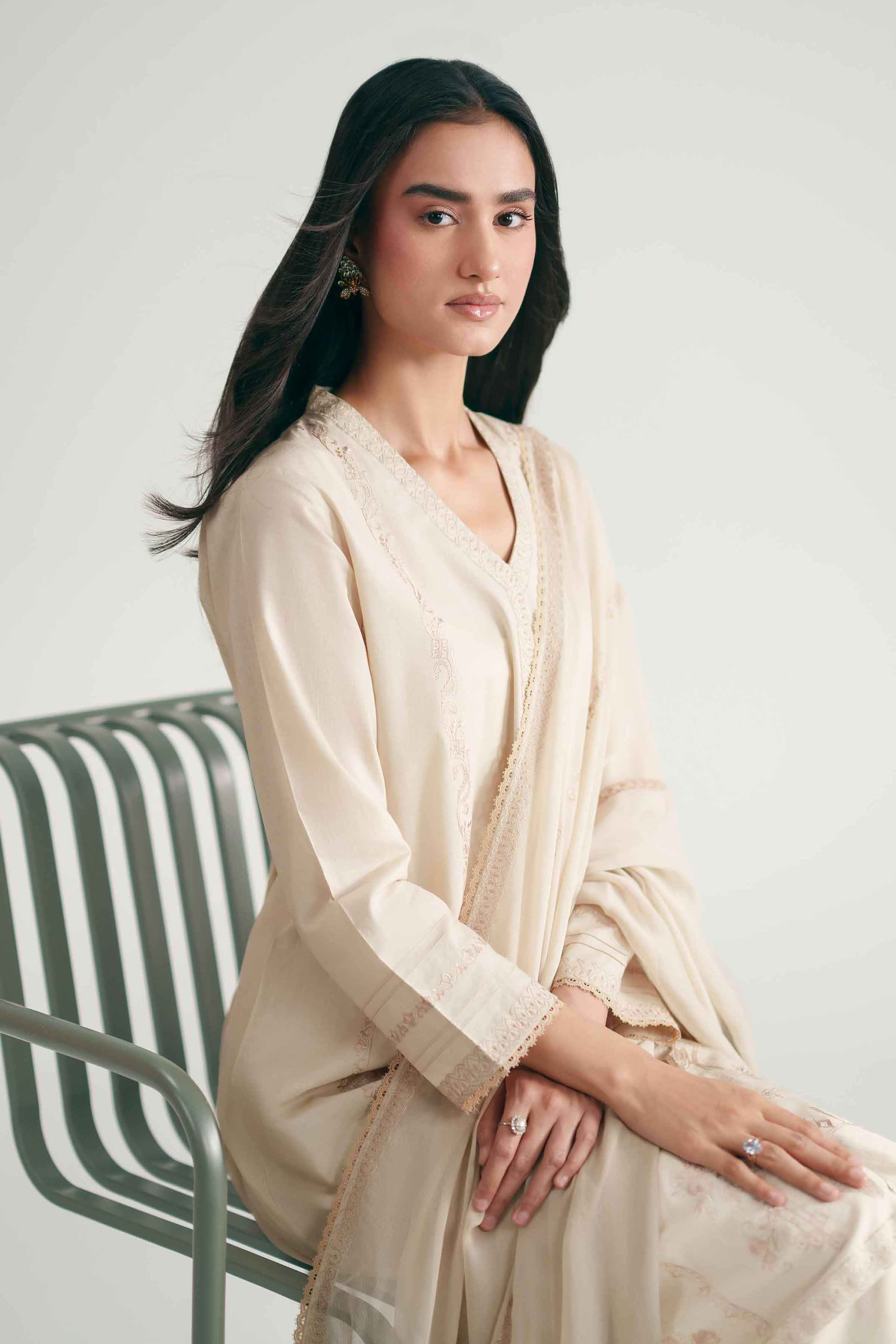 3 Piece - Embroidered Suit - KFE26-104