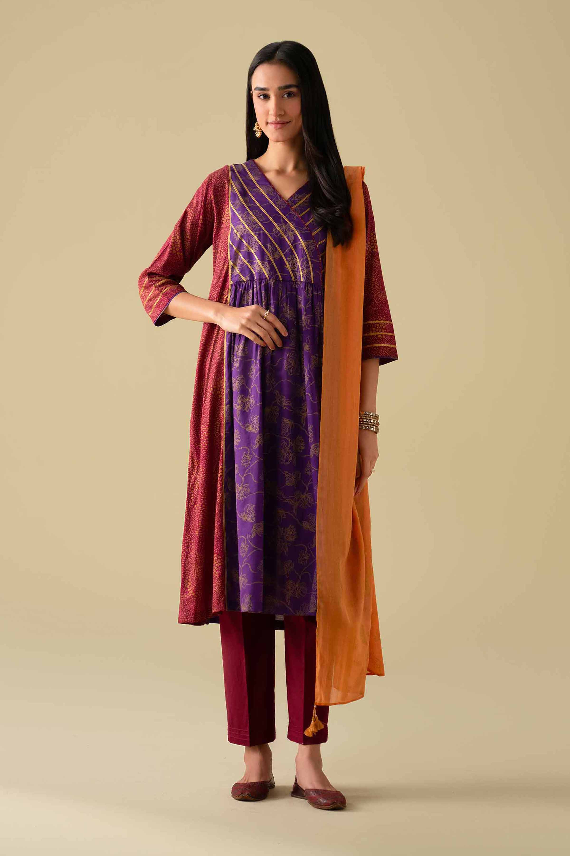 3 Piece - Printed Suit - KFE26-114