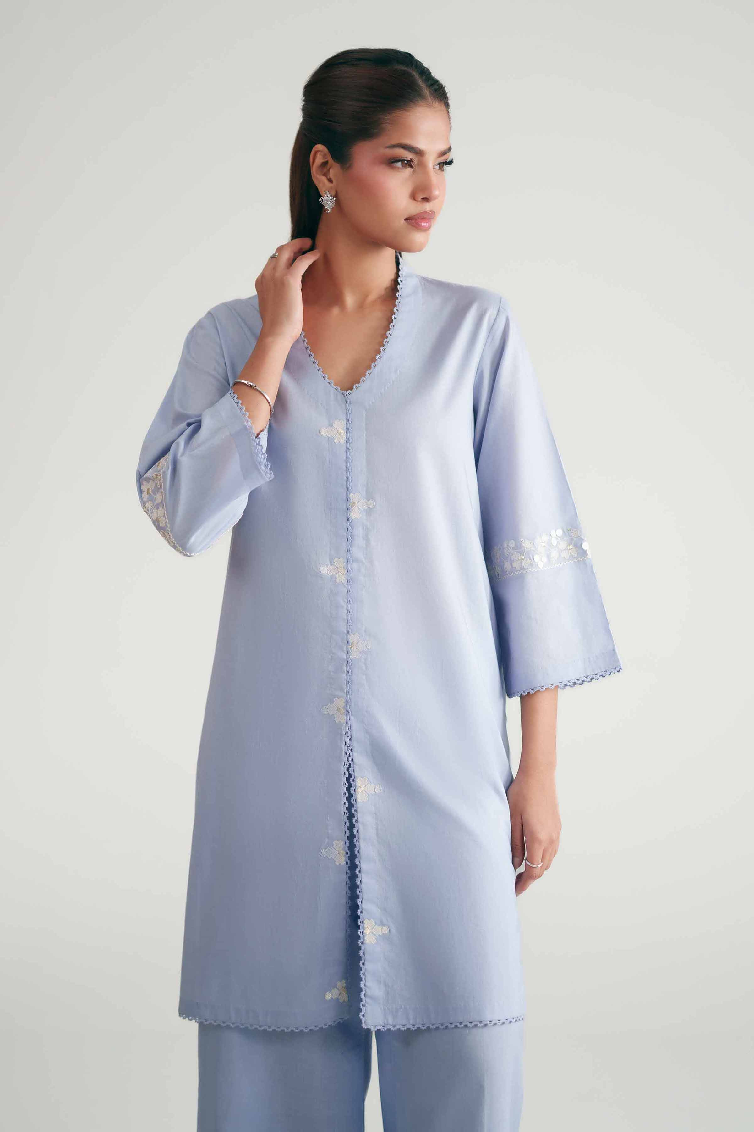2 Piece - Embroidered Suit - KFE26-174