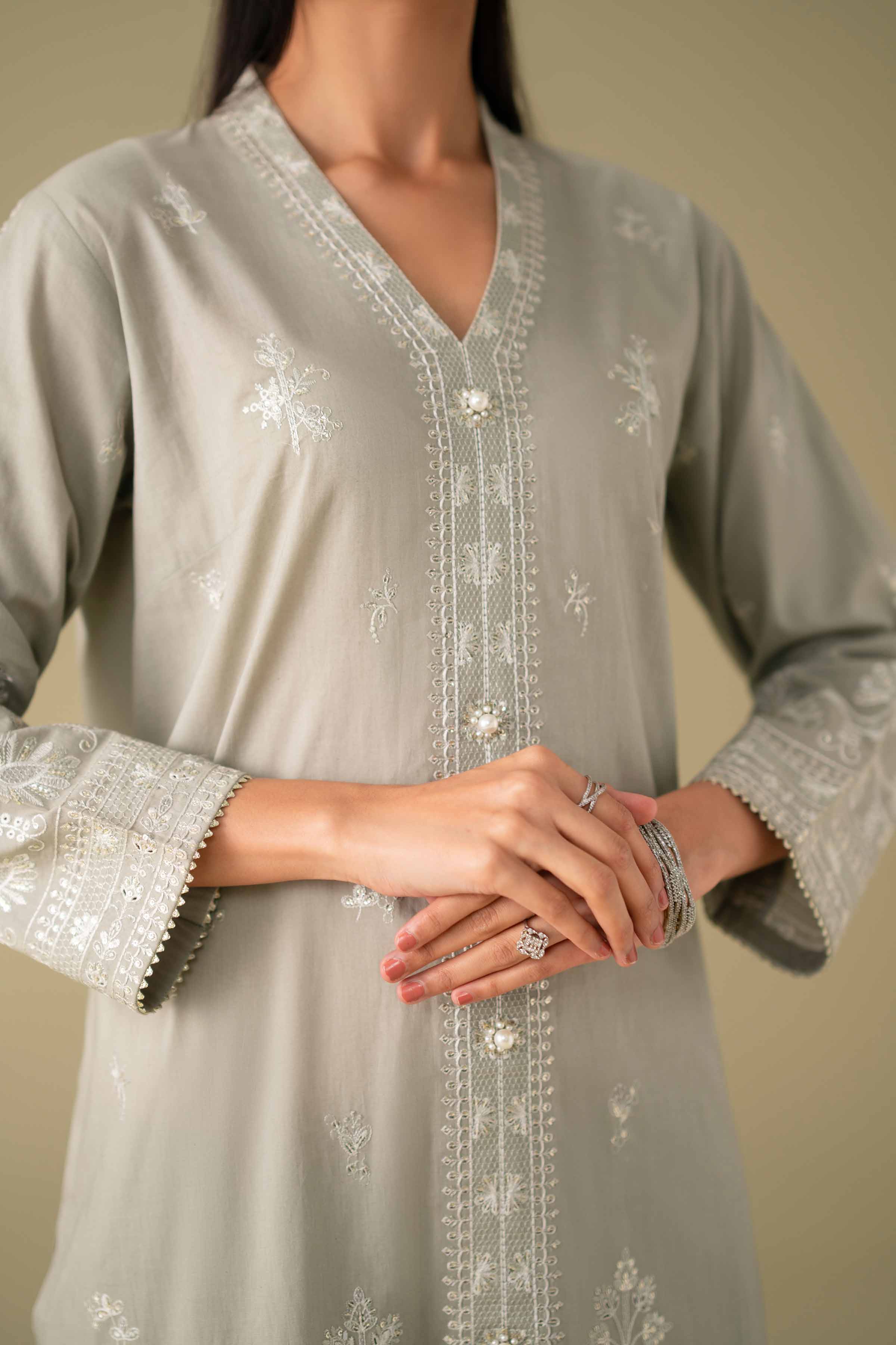 3 Piece - Embroidered Suit - KFE26-21