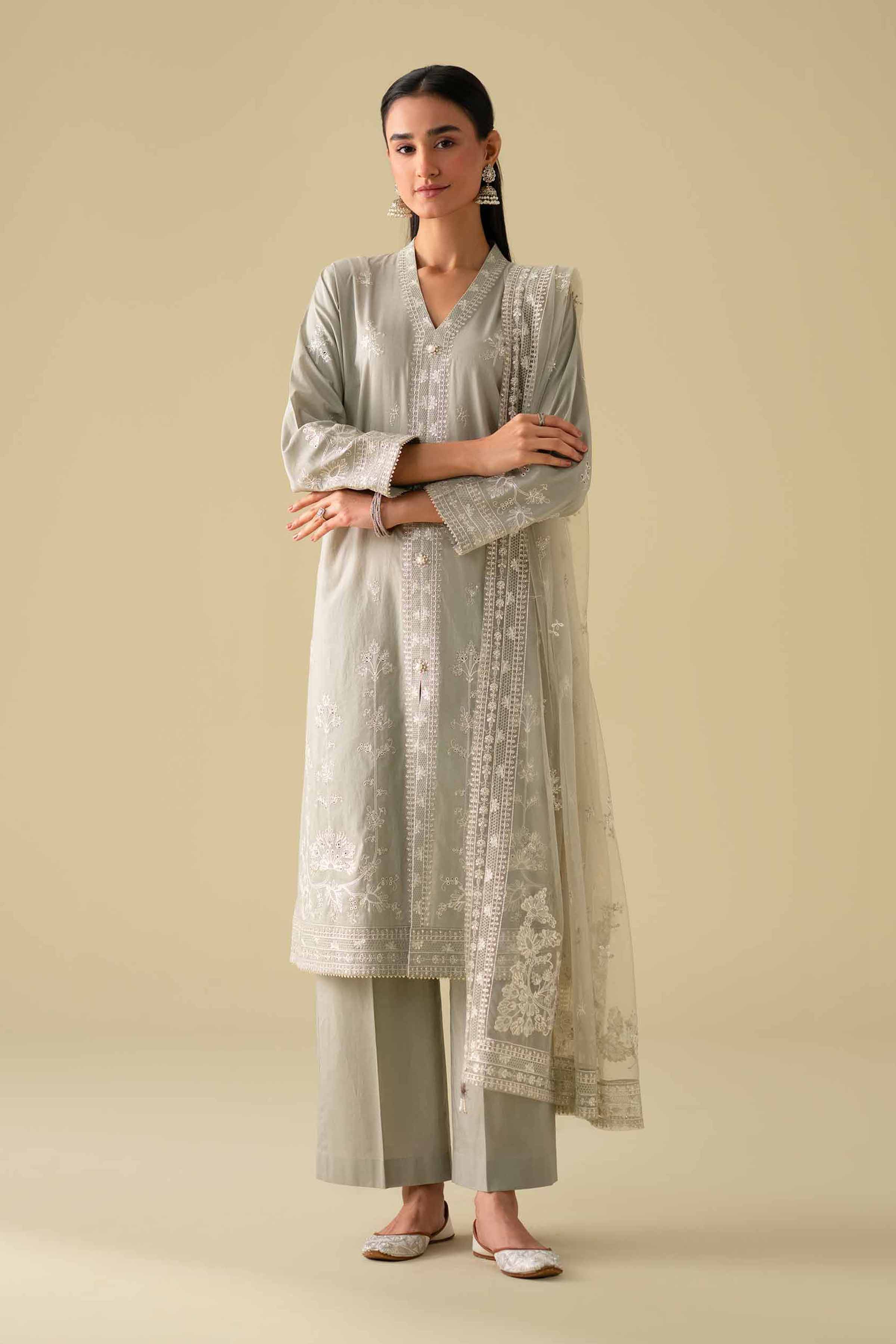 3 Piece - Embroidered Suit - KFE26-21