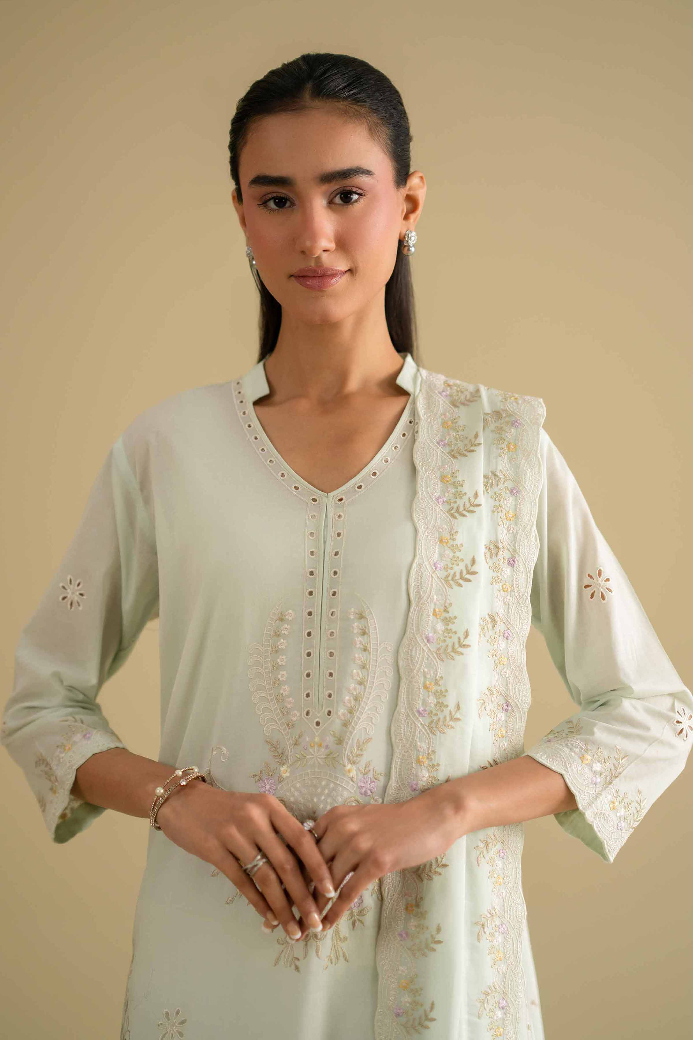 2 Piece - Embroidered Suit - KFE26-230