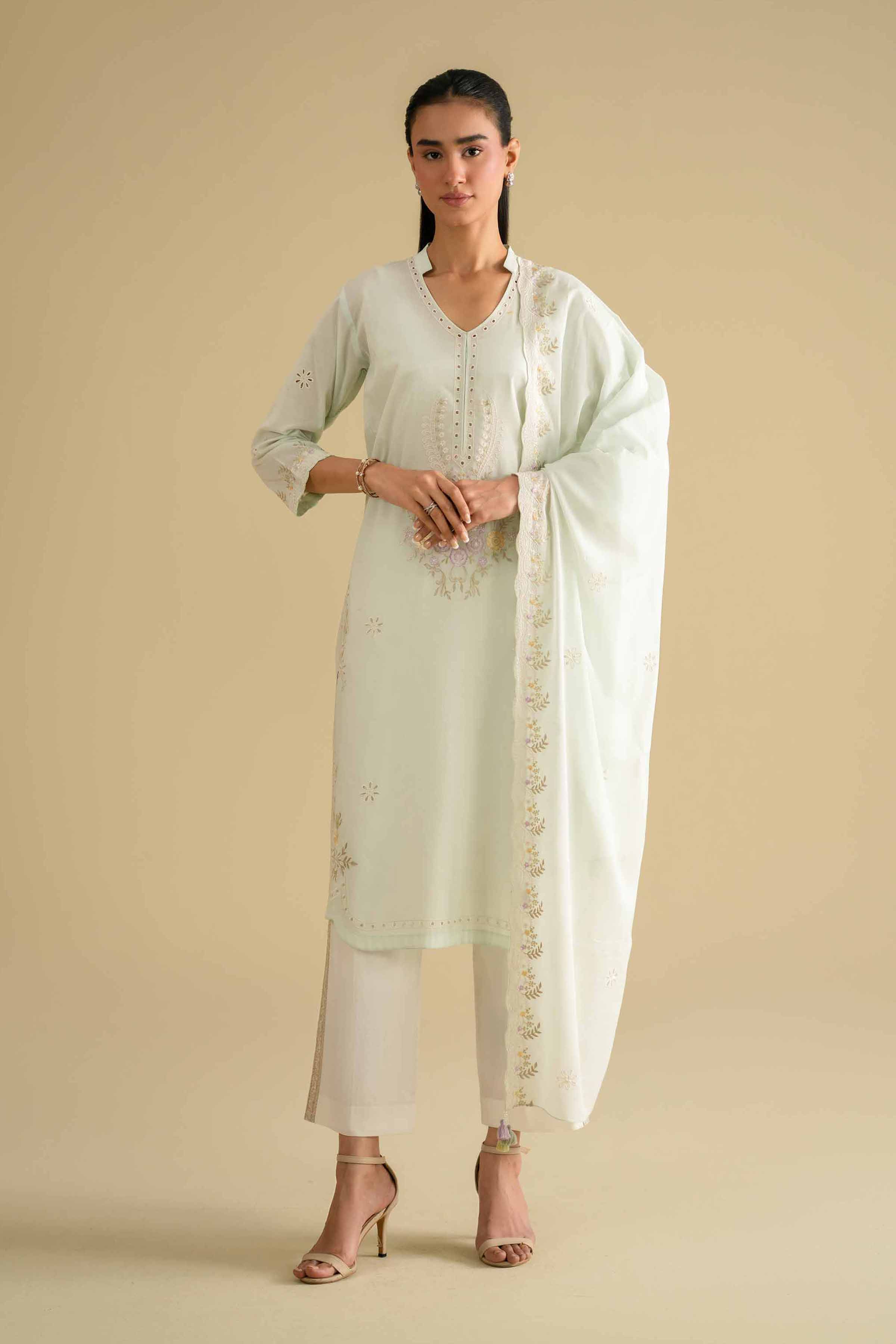 2 Piece - Embroidered Suit - KFE26-230