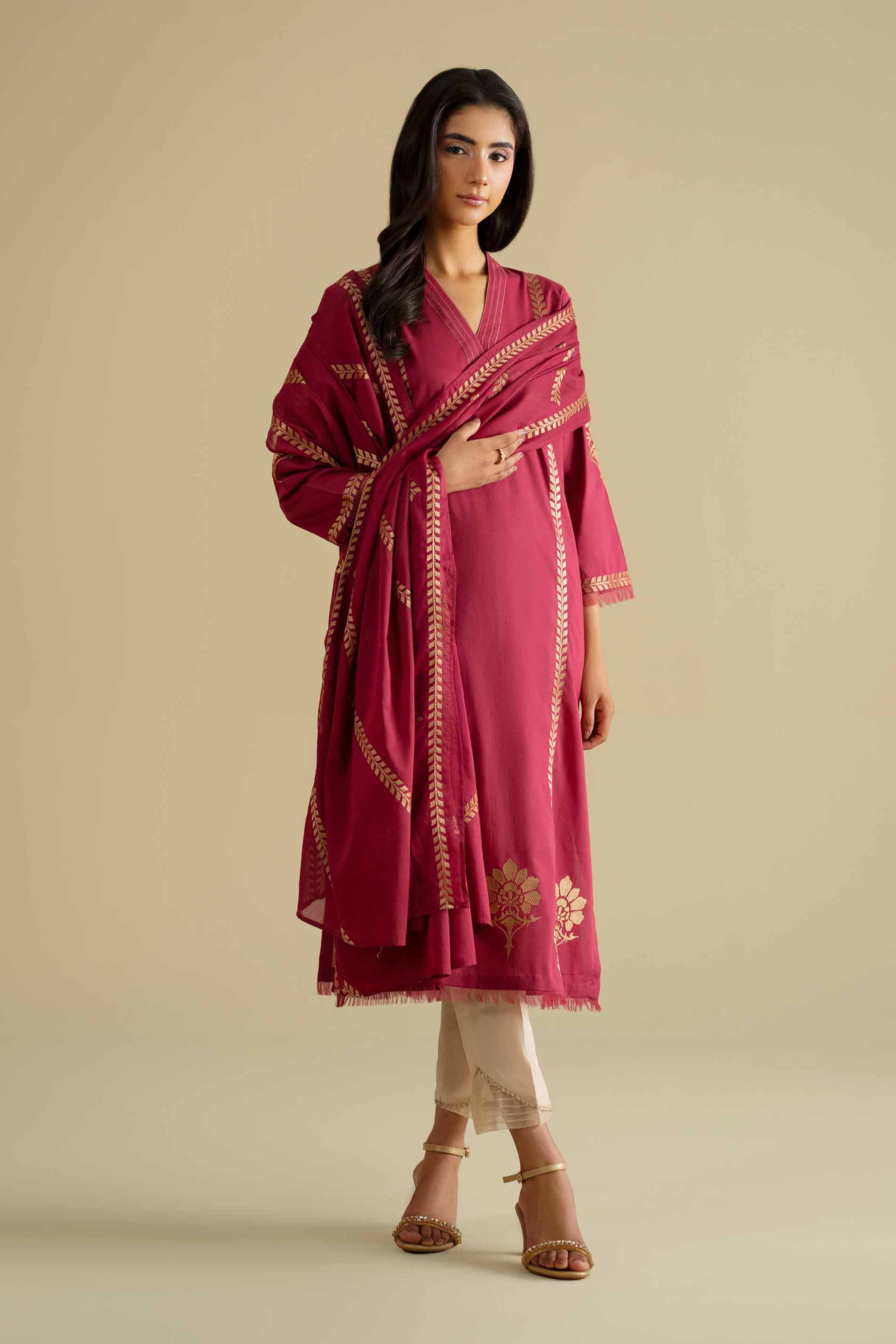 2 Piece - Embroidered Suit - KFE26-231
