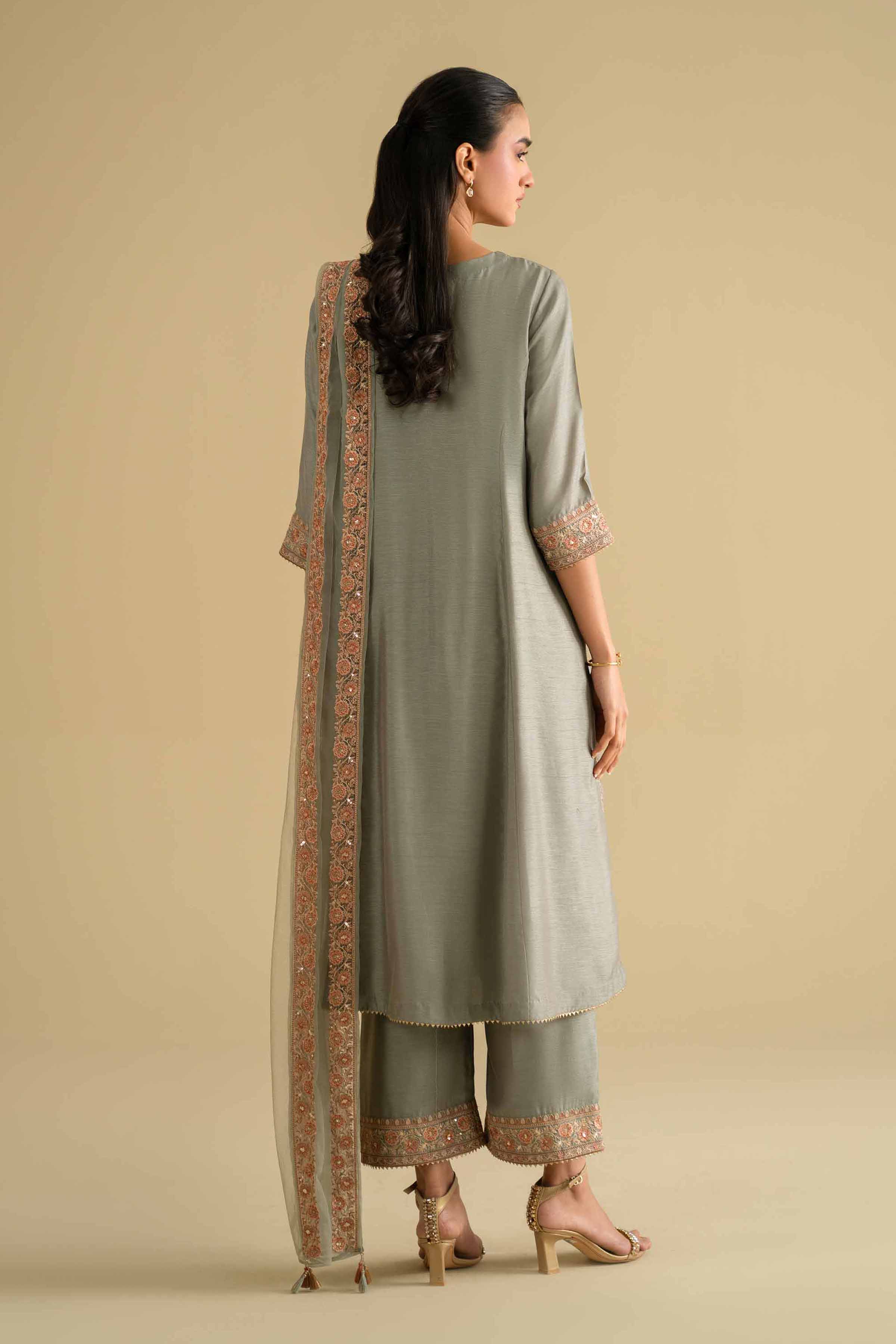 3 Piece - Embroidered Suit - KFE26-233