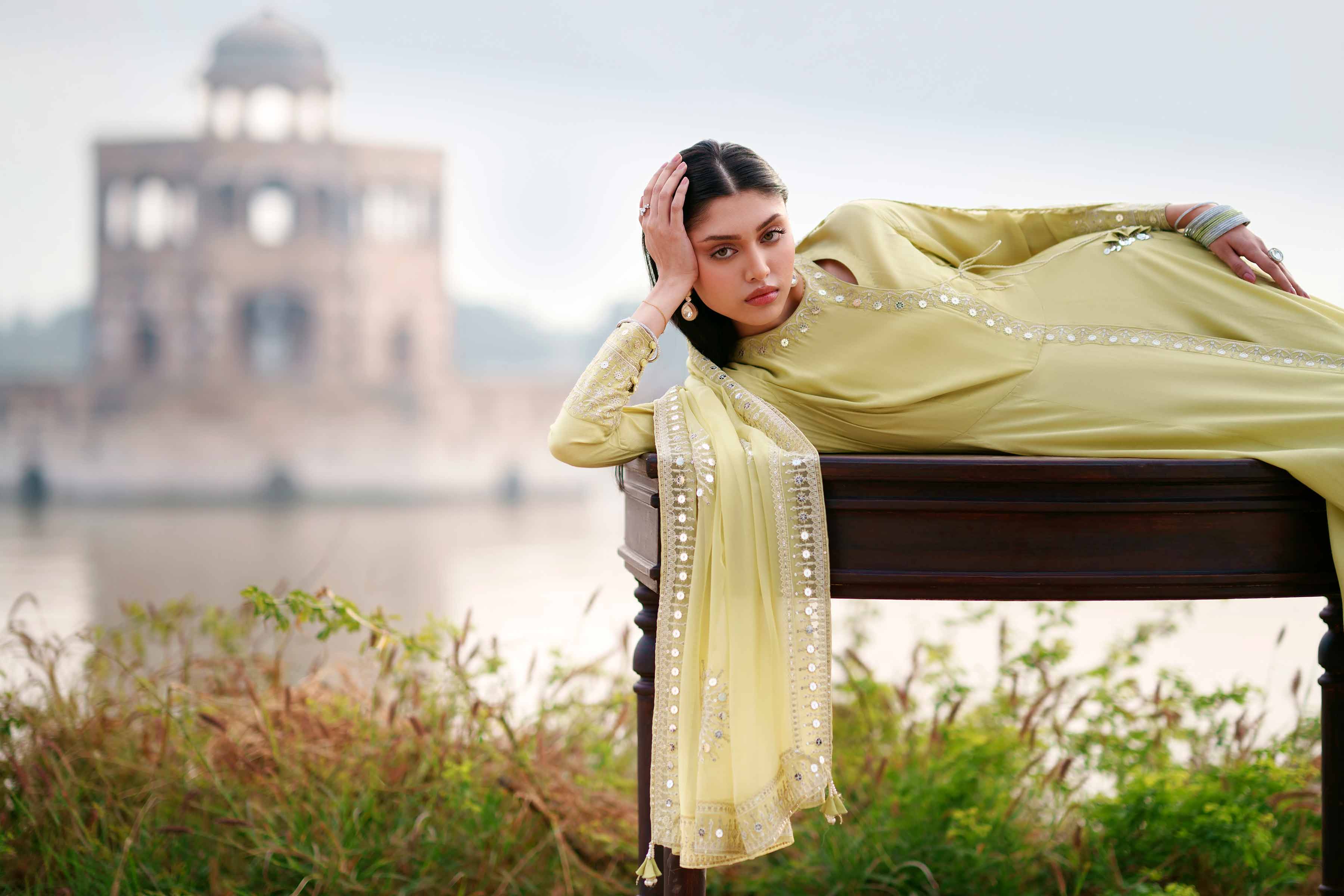 2 Piece - Embroidered Suit - KFE26-25