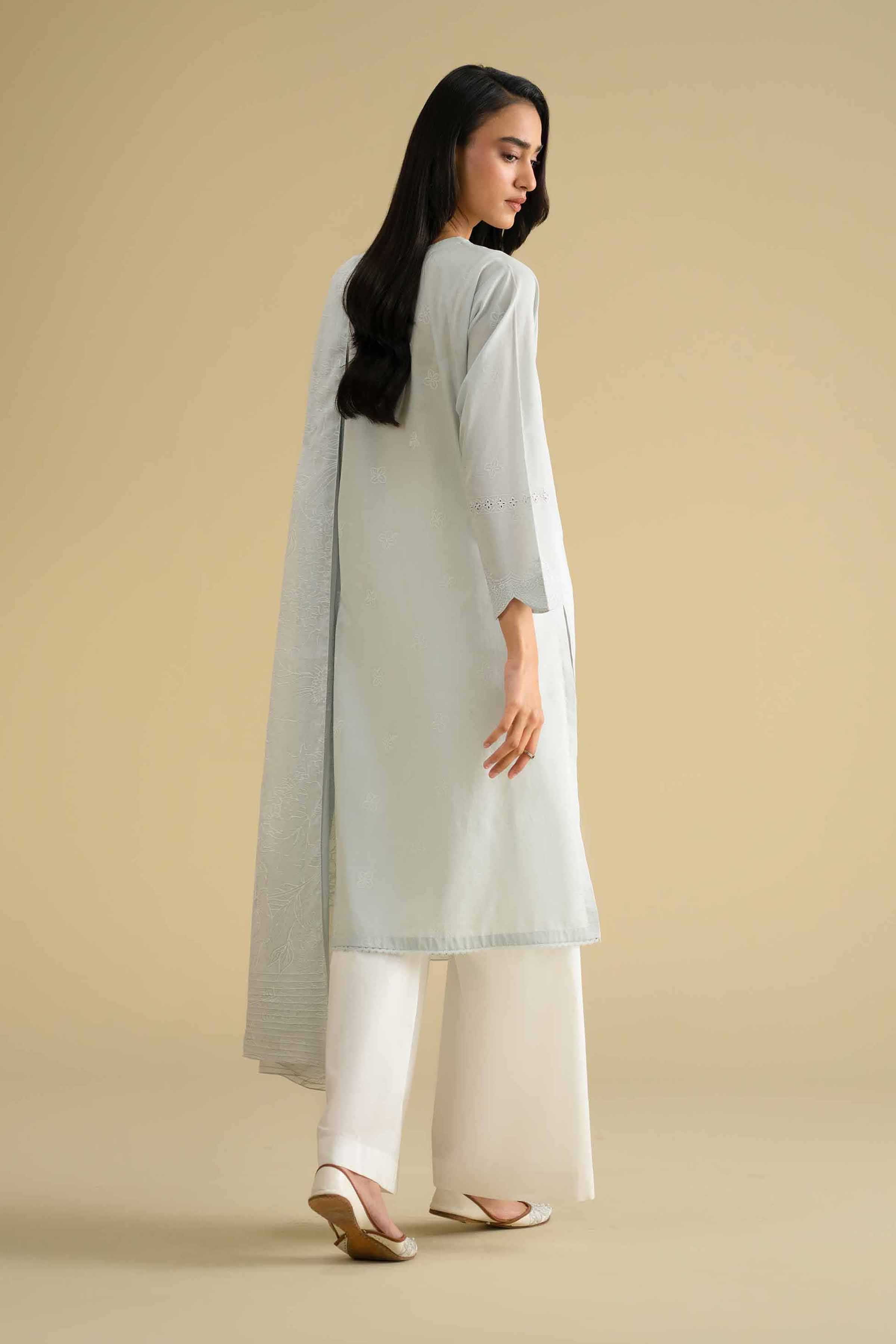 2 Piece - Printed Embroidered Suit - KFE26-30