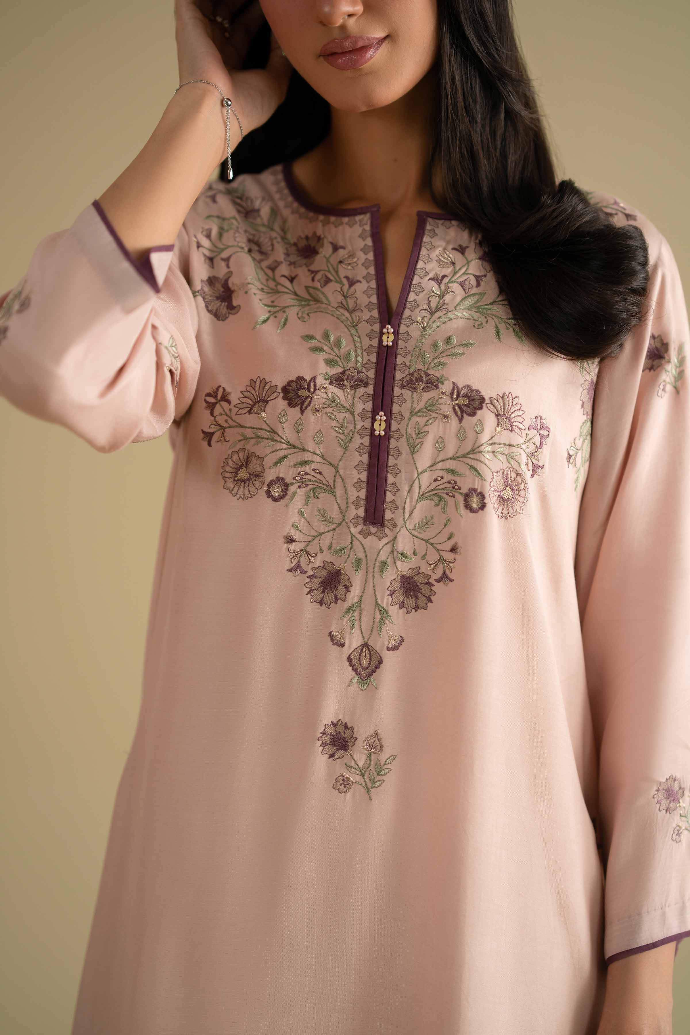 2 Piece - Embroidered Suit - KFE26-32