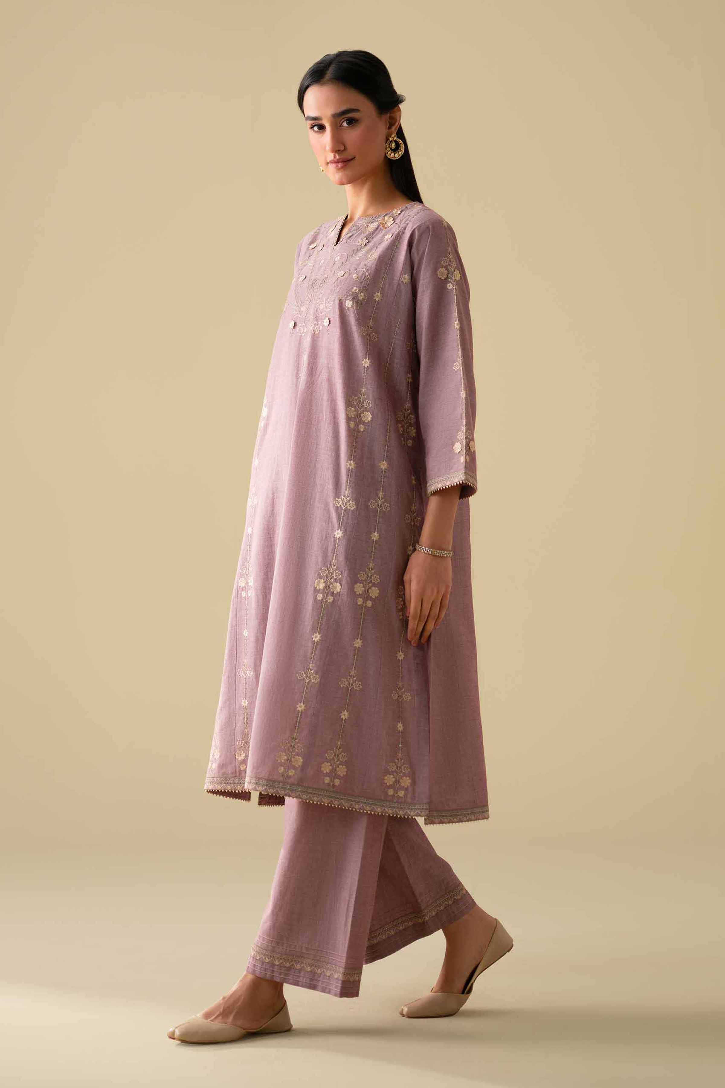 2 Piece - Embroidered Suit - KFE26-36