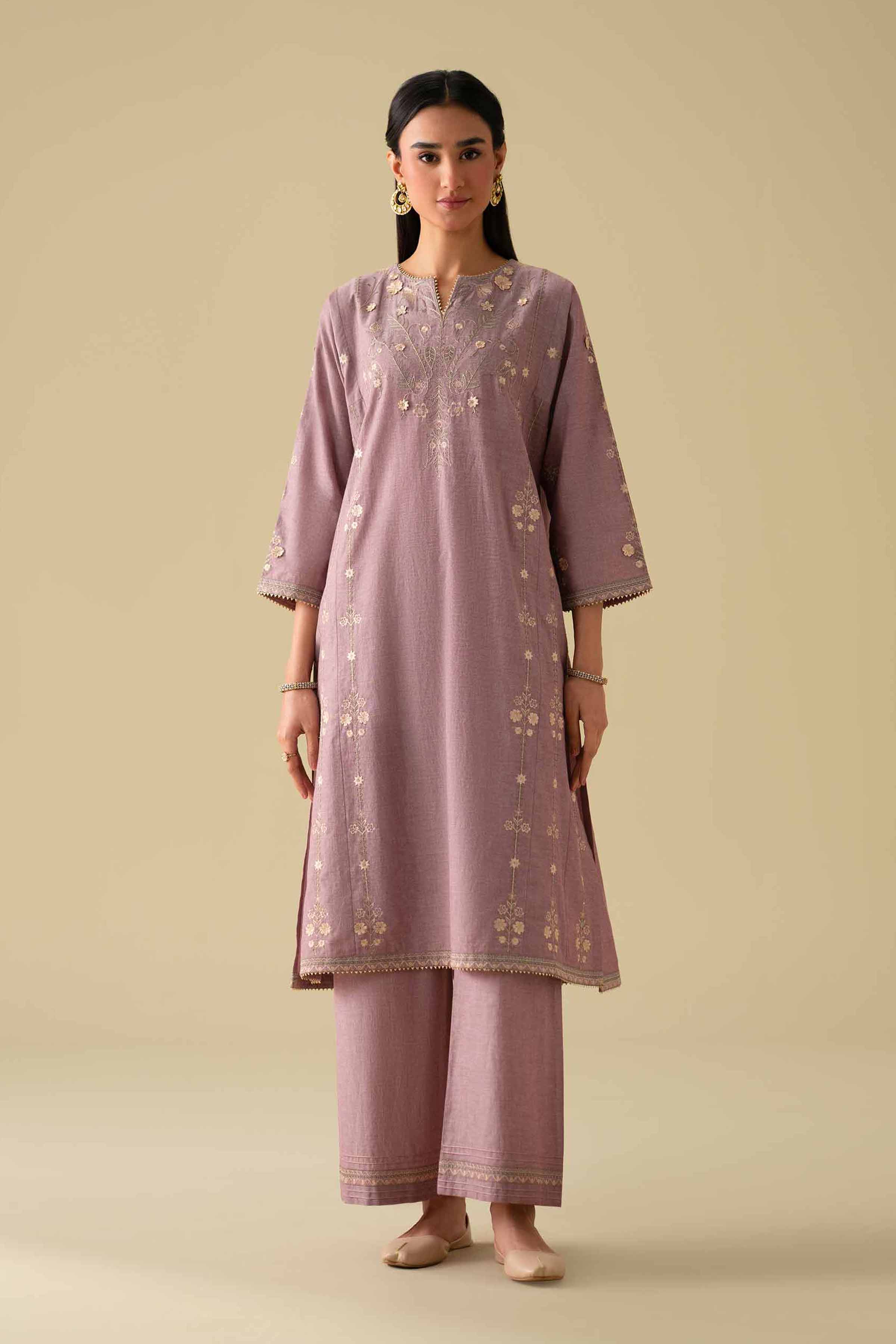 2 Piece - Embroidered Suit - KFE26-36