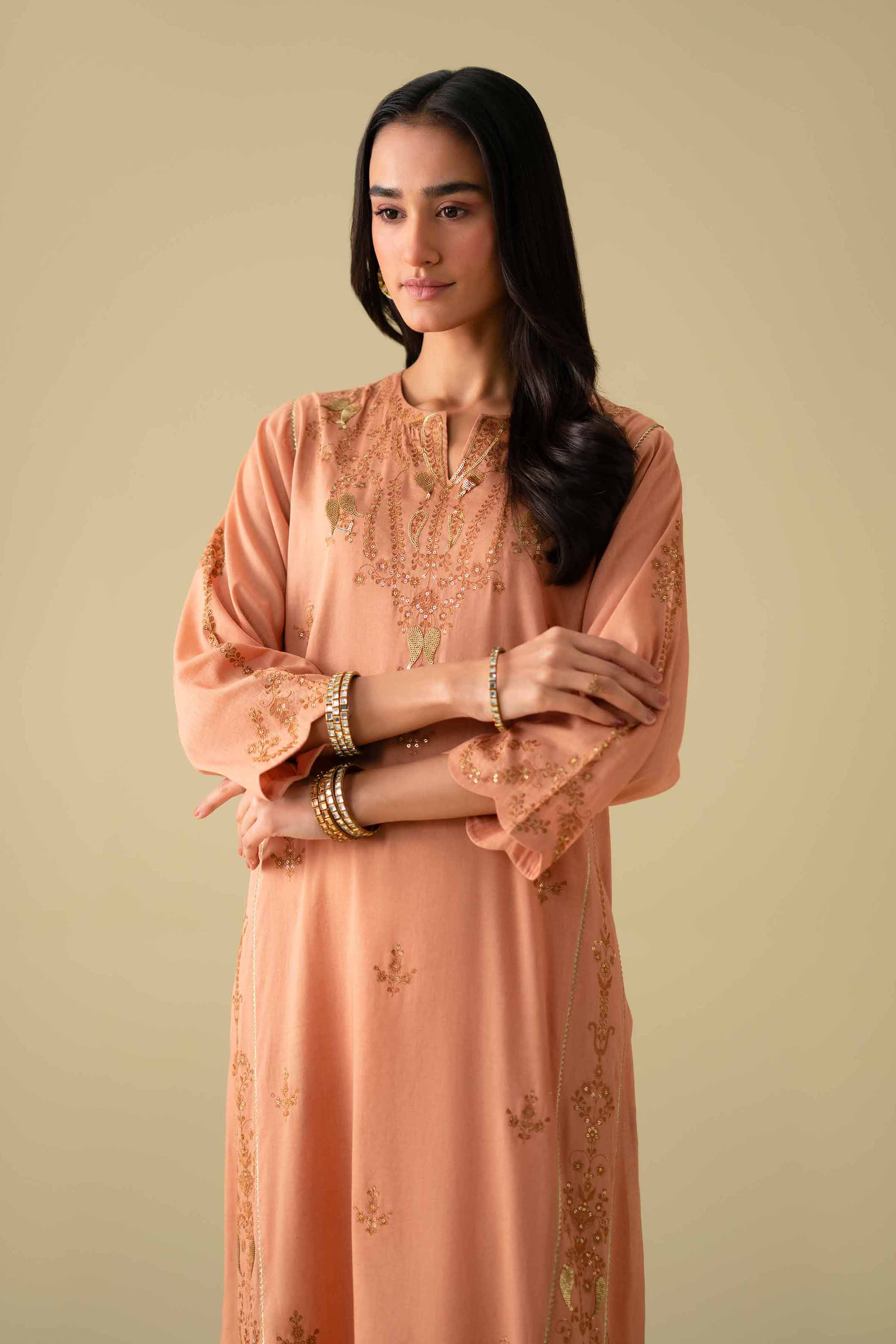 2 Piece - Embroidered Suit - KFE26-40