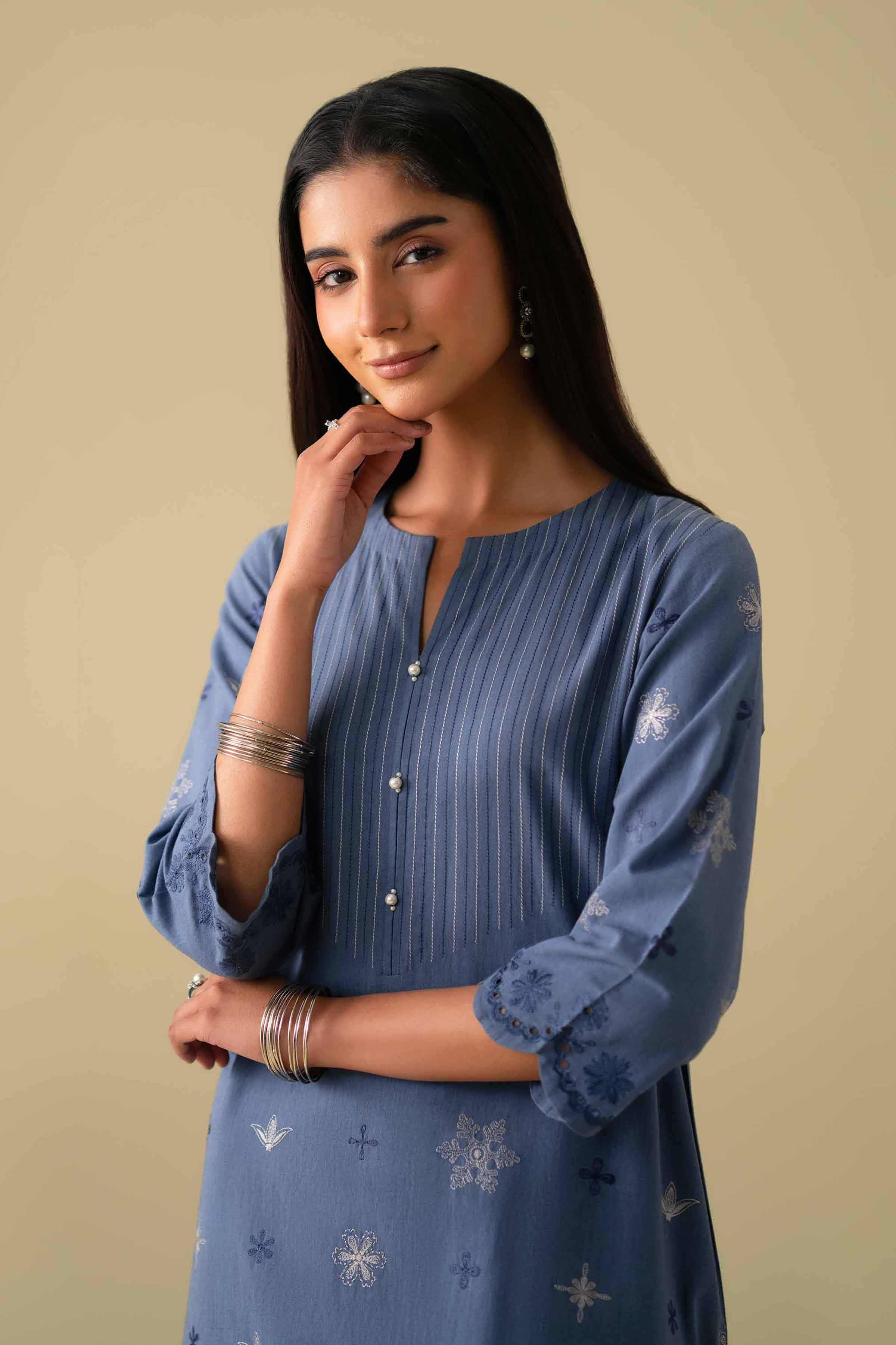 2 Piece - Embroidered Suit - KFE26-42