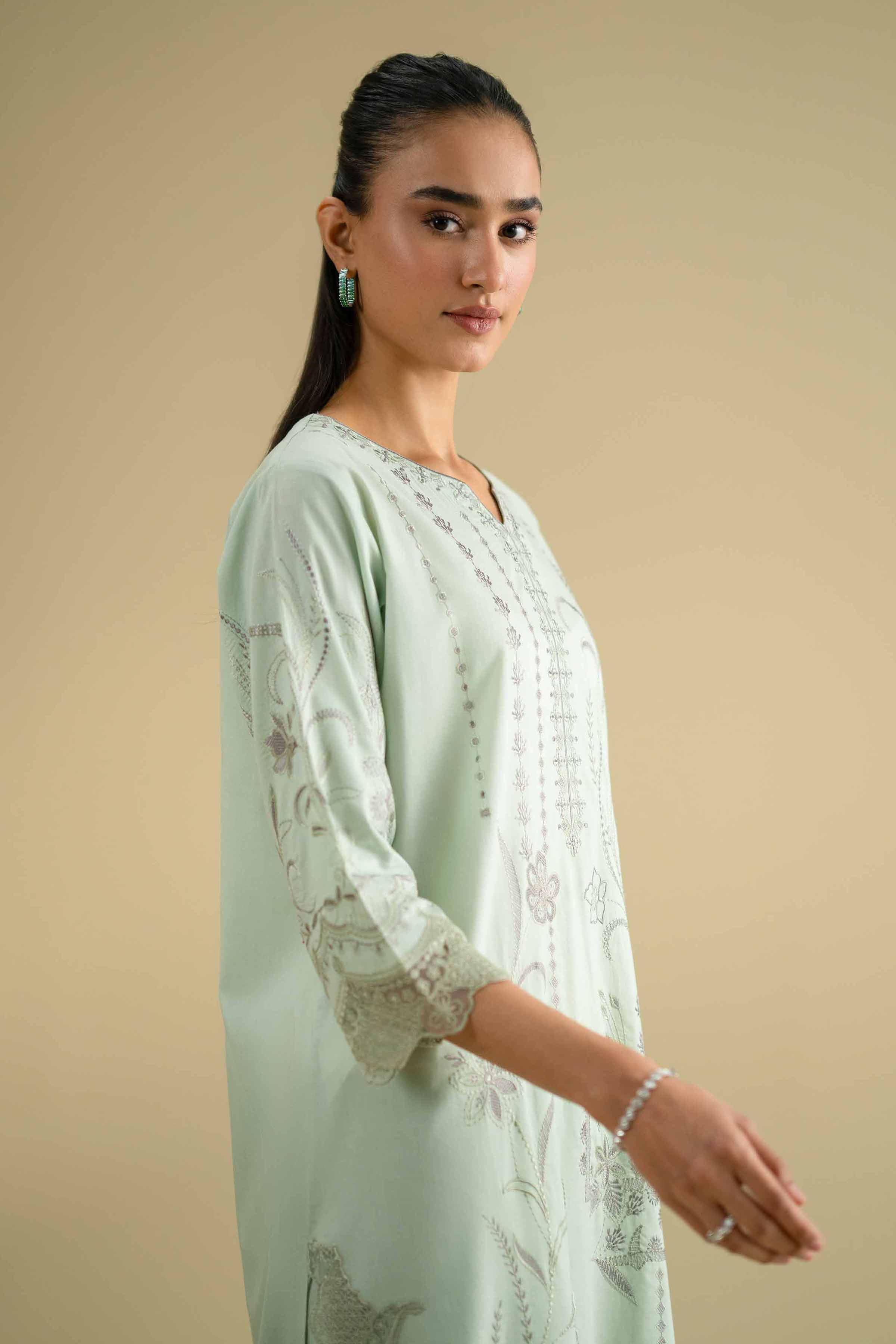 2 Piece - Embroidered Suit - KFE26-47