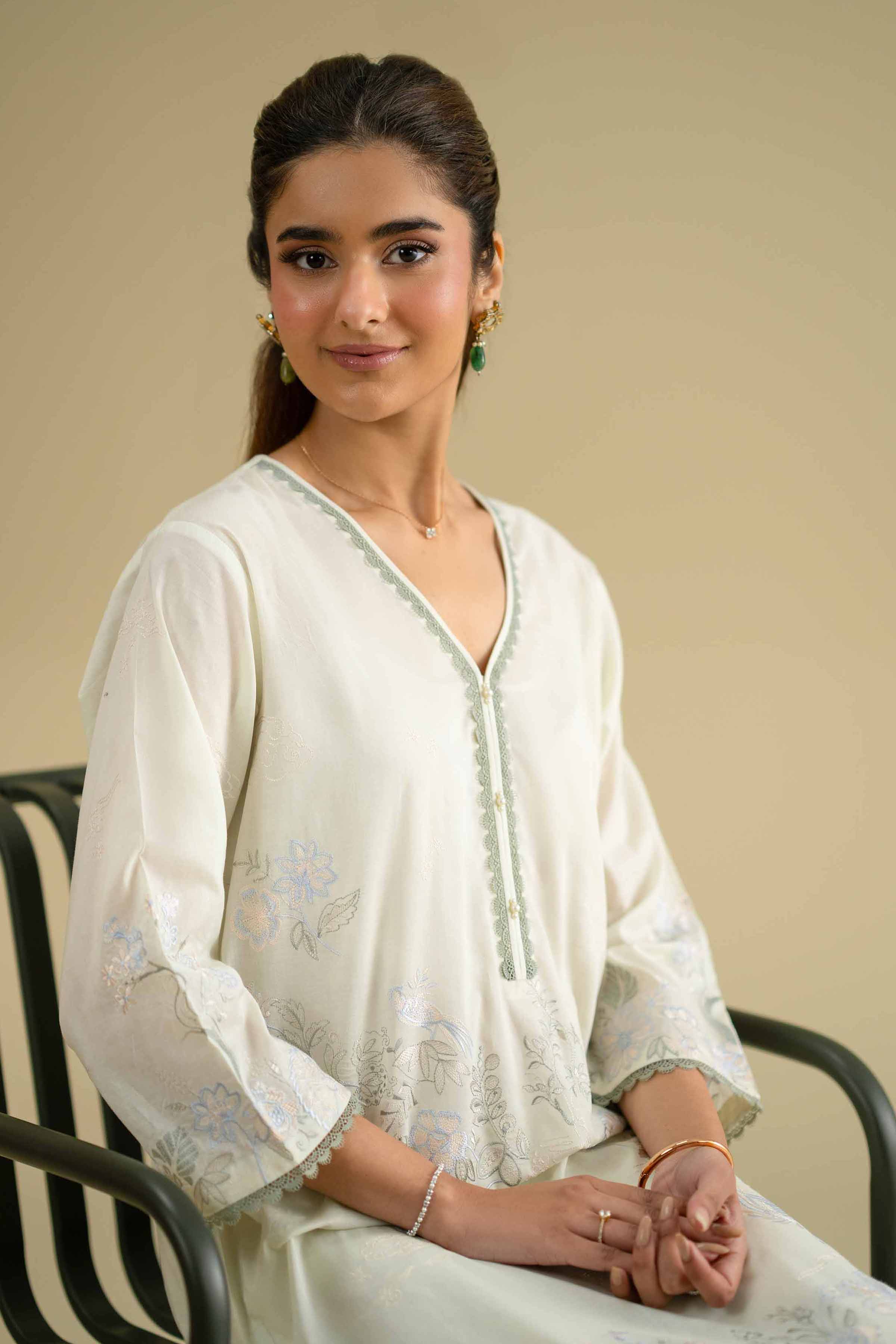 2 Piece - Embroidered Suit - KFE26-59