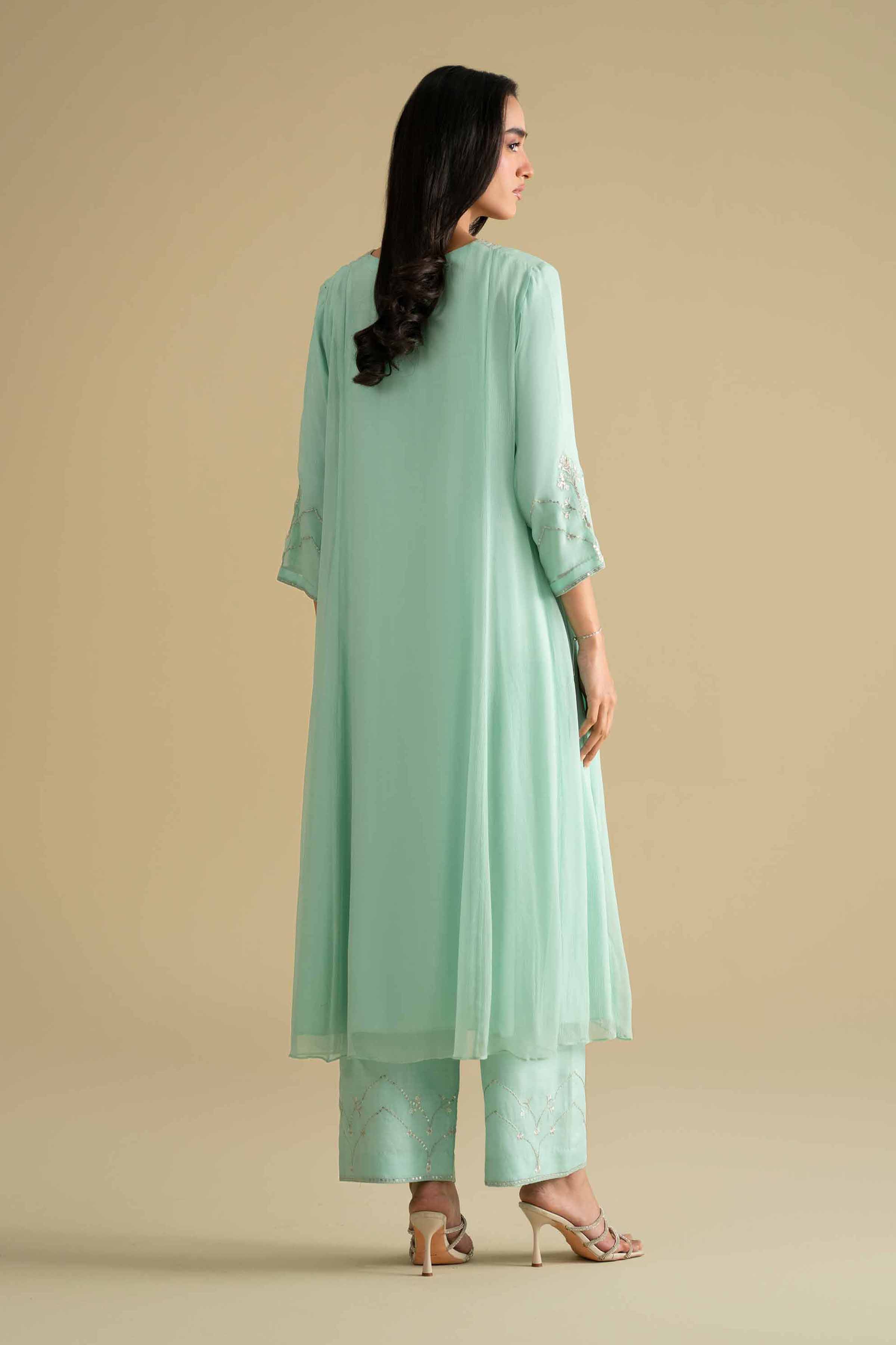2 Piece - Embroidered Suit - KFE26-61