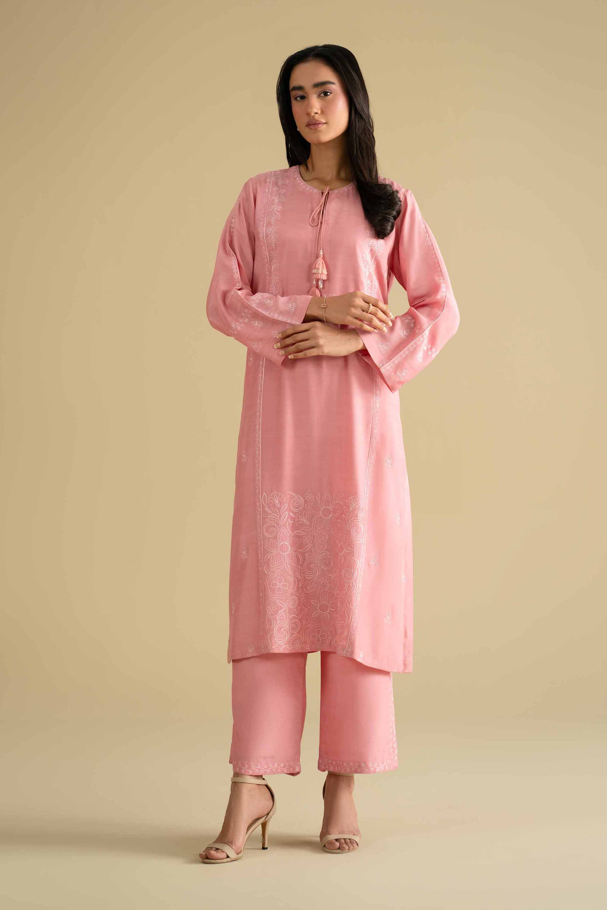2 Piece - Embroidered Suit - KFE26-69