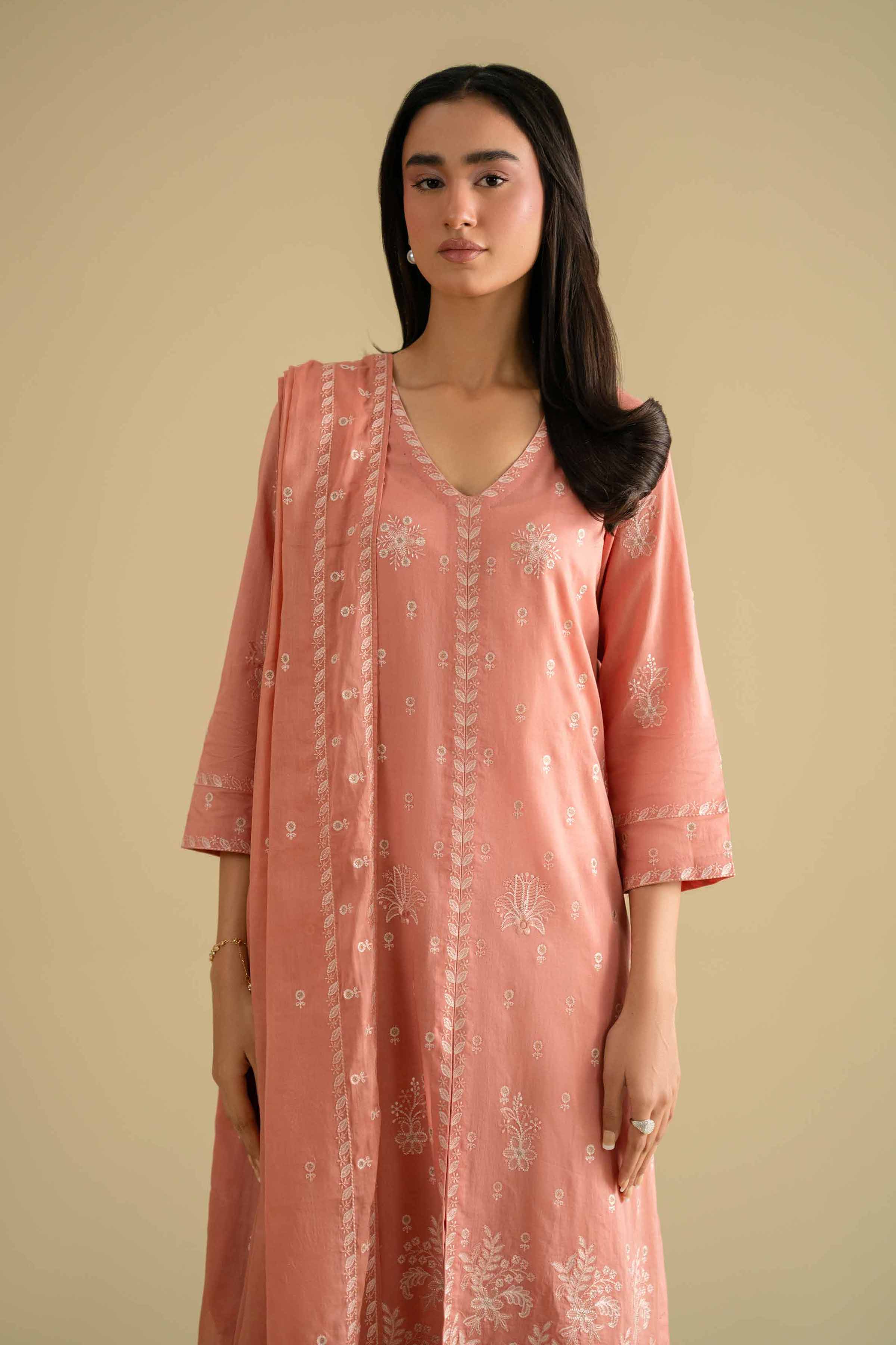 3 Piece - Embroidered Suit - KFE26-75
