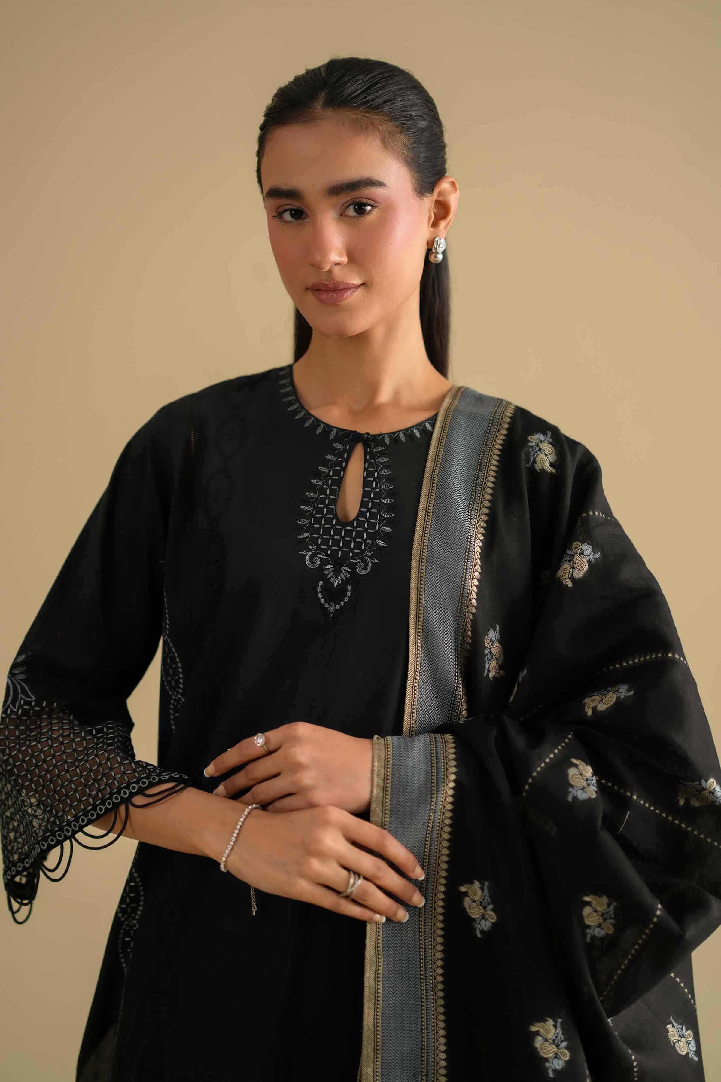 3 Piece - Embroidered Suit - KFE26-82