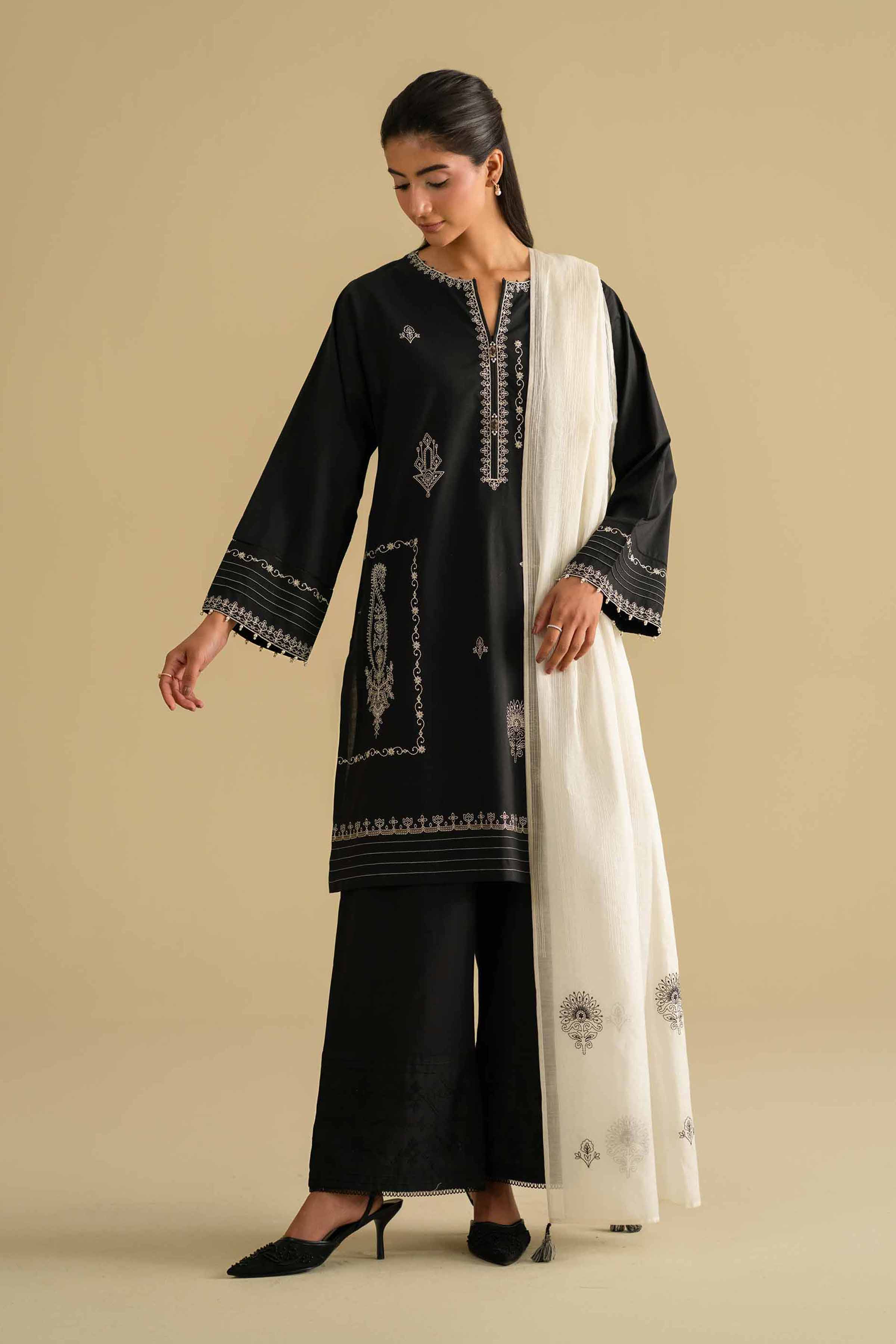 3 Piece - Embroidered Suit - KFE26-84