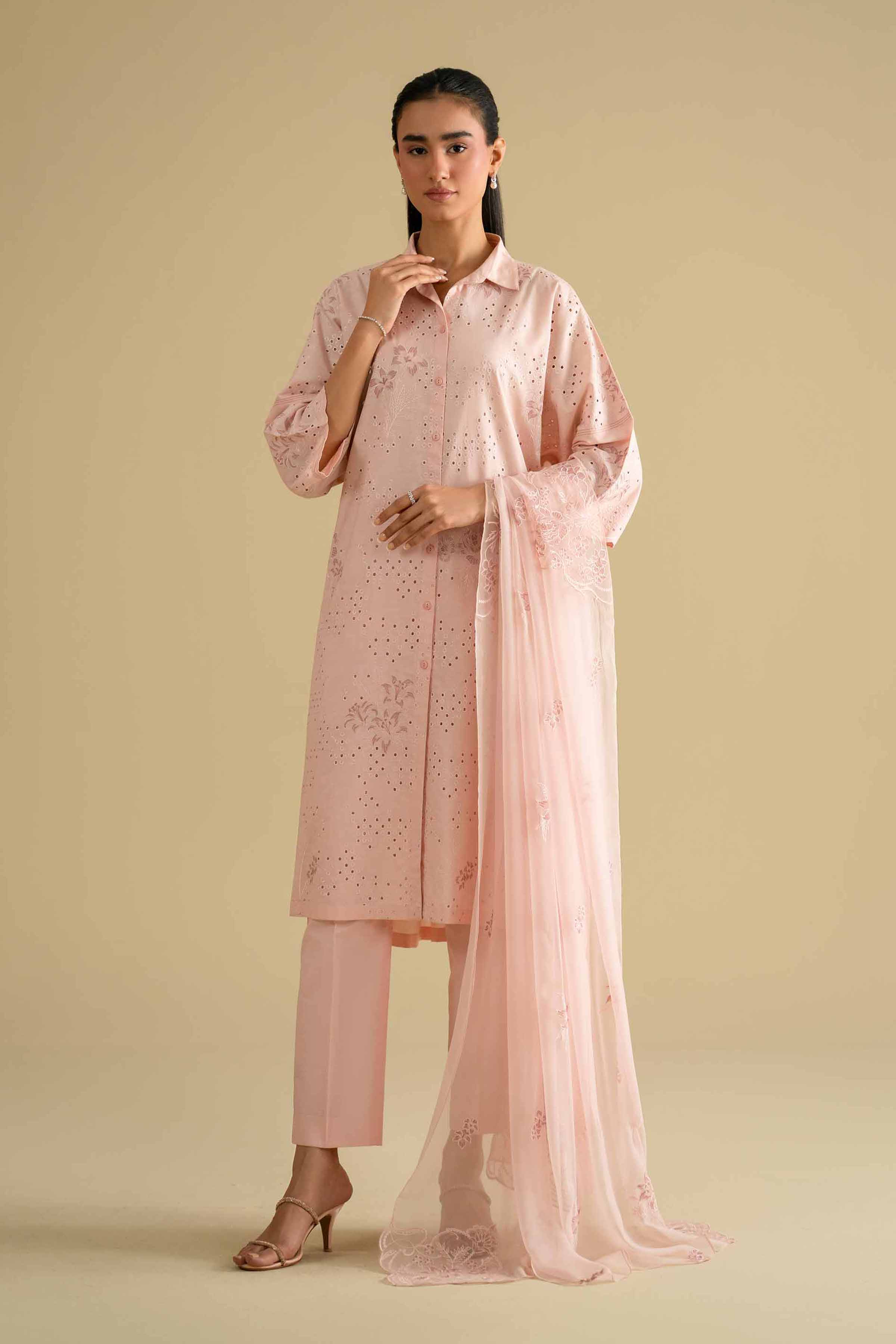 3 Piece - Embroidered Suit - KFE26-89