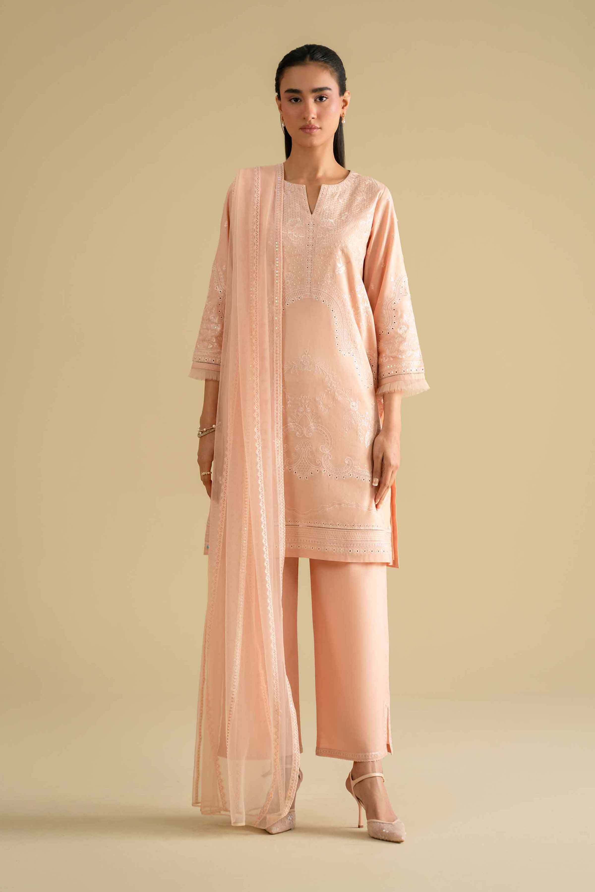 3 Piece - Embroidered Suit - KFE26-90