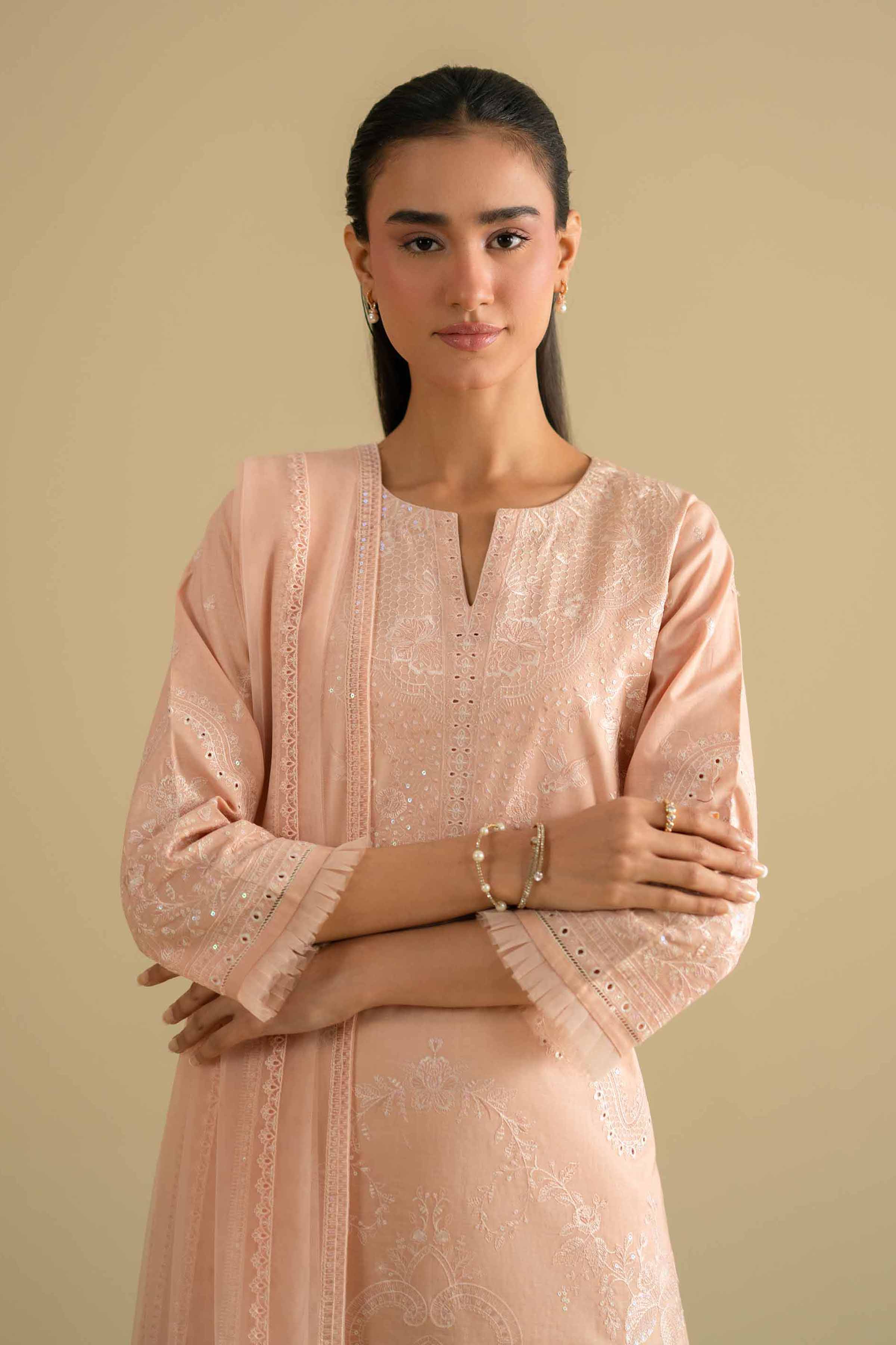 3 Piece - Embroidered Suit - KFE26-90