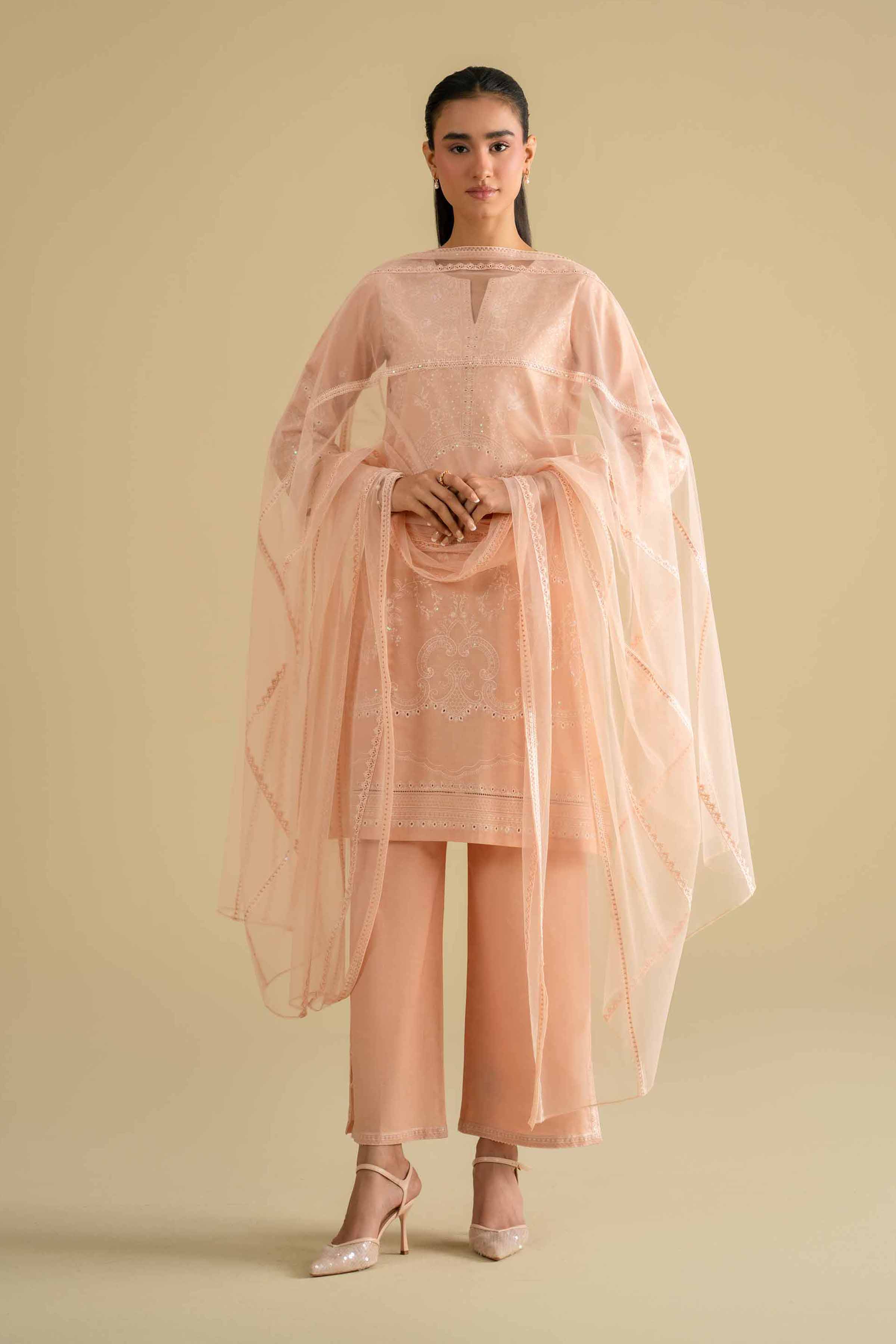 3 Piece - Embroidered Suit - KFE26-90