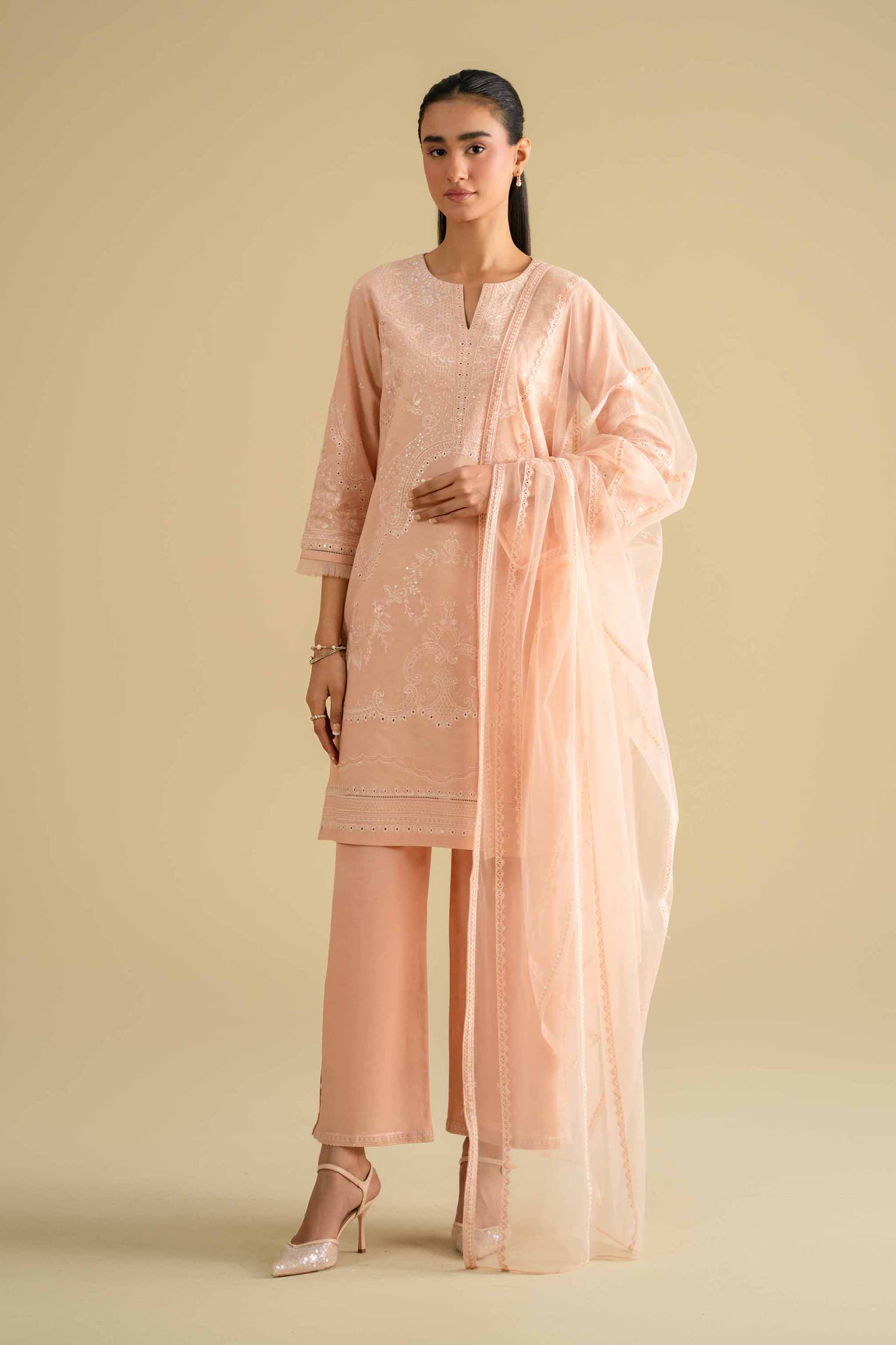 3 Piece - Embroidered Suit - KFE26-90