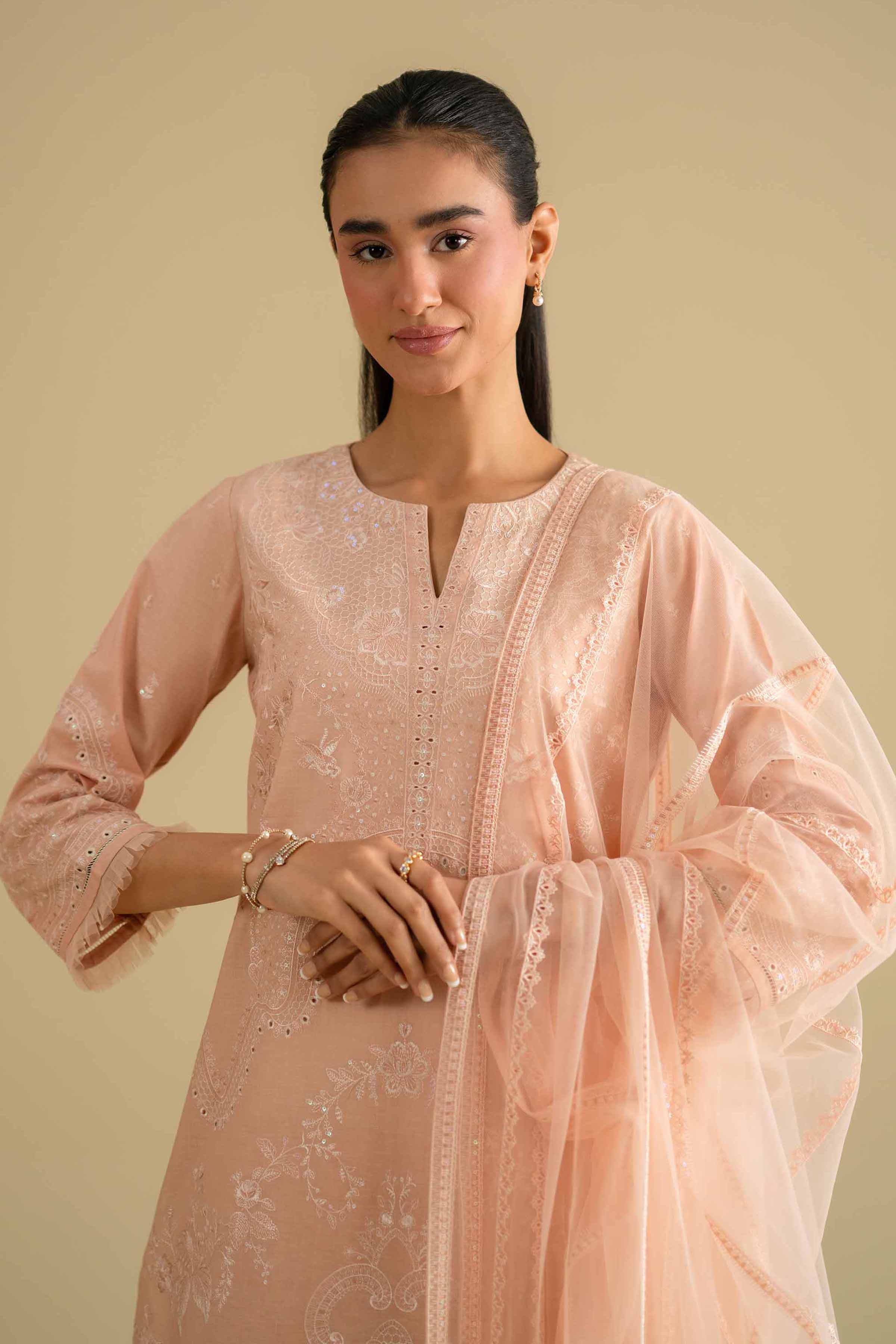 3 Piece - Embroidered Suit - KFE26-90