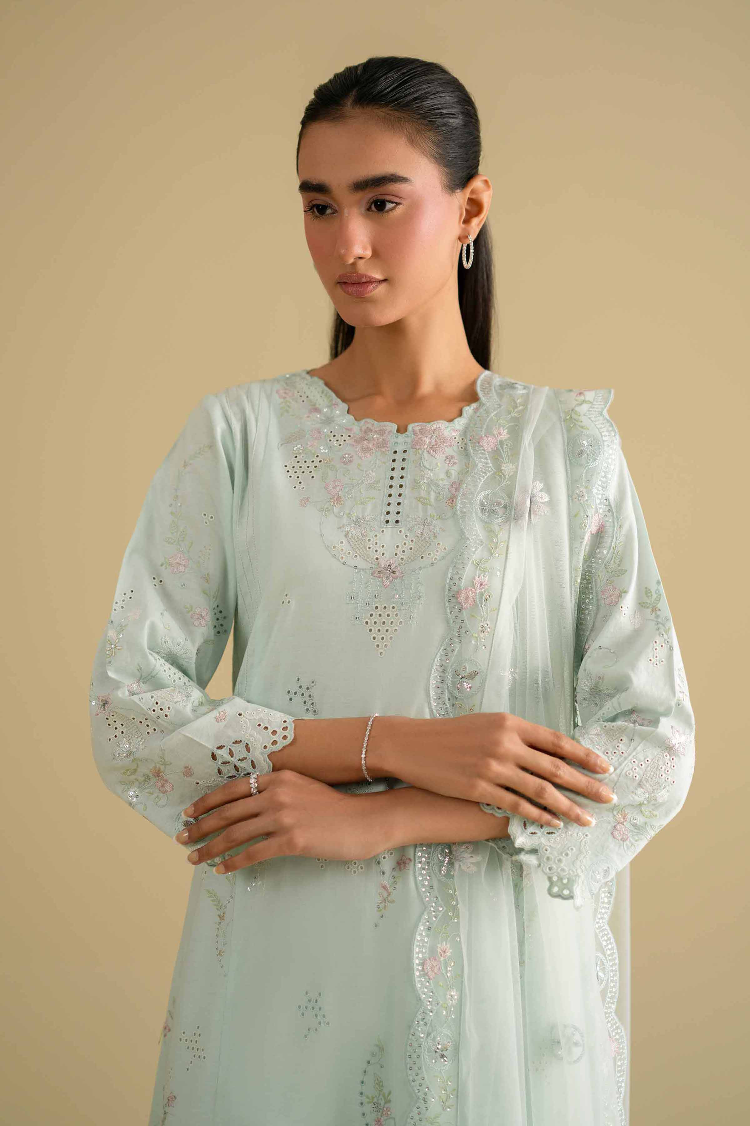 3 Piece - Embroidered Suit - KFE26-91