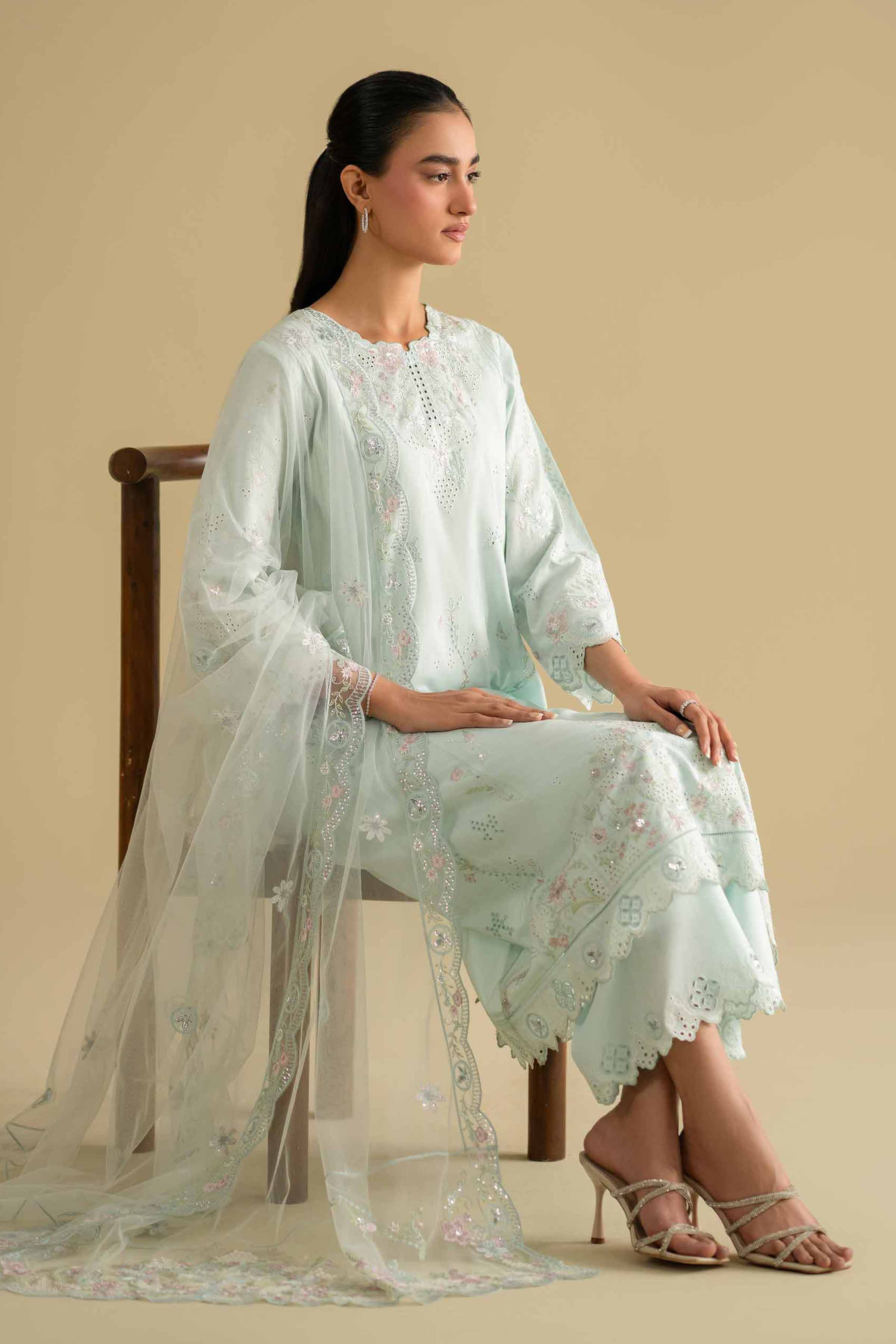 3 Piece - Embroidered Suit - KFE26-91