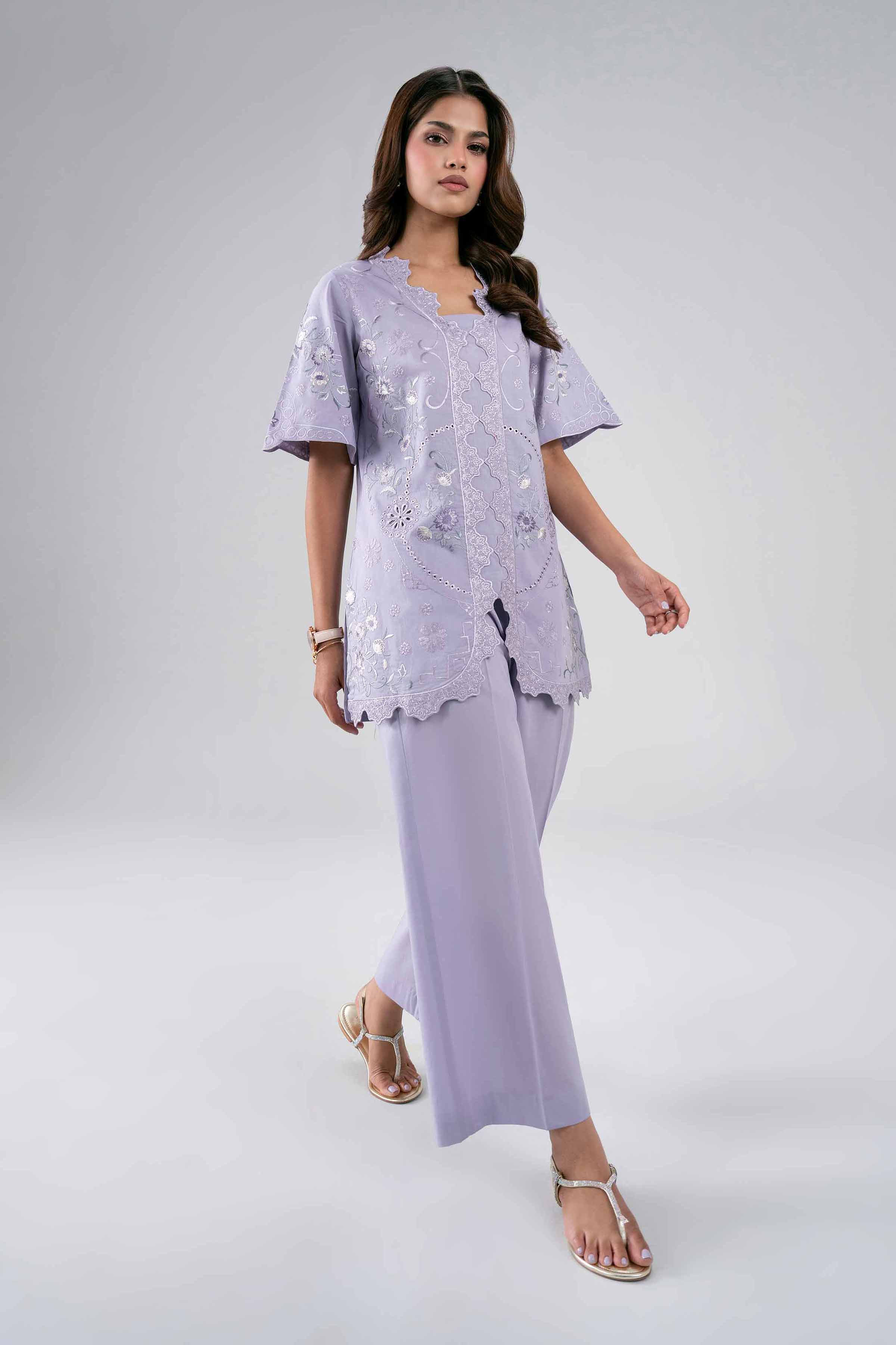 2 Piece - Embroidered Suit - KFS26-22