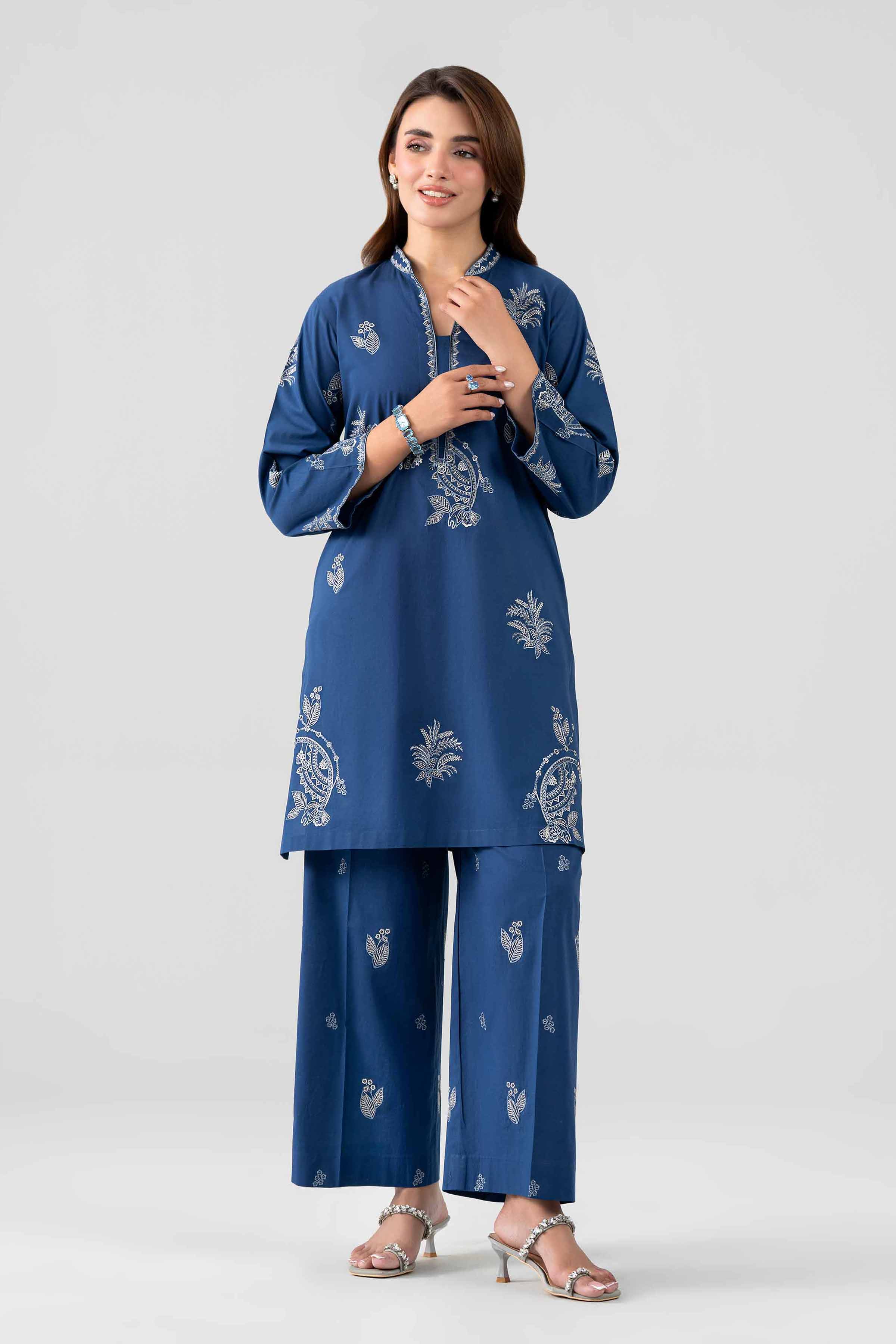2 Piece - Embroidered Suit - KFS26-25