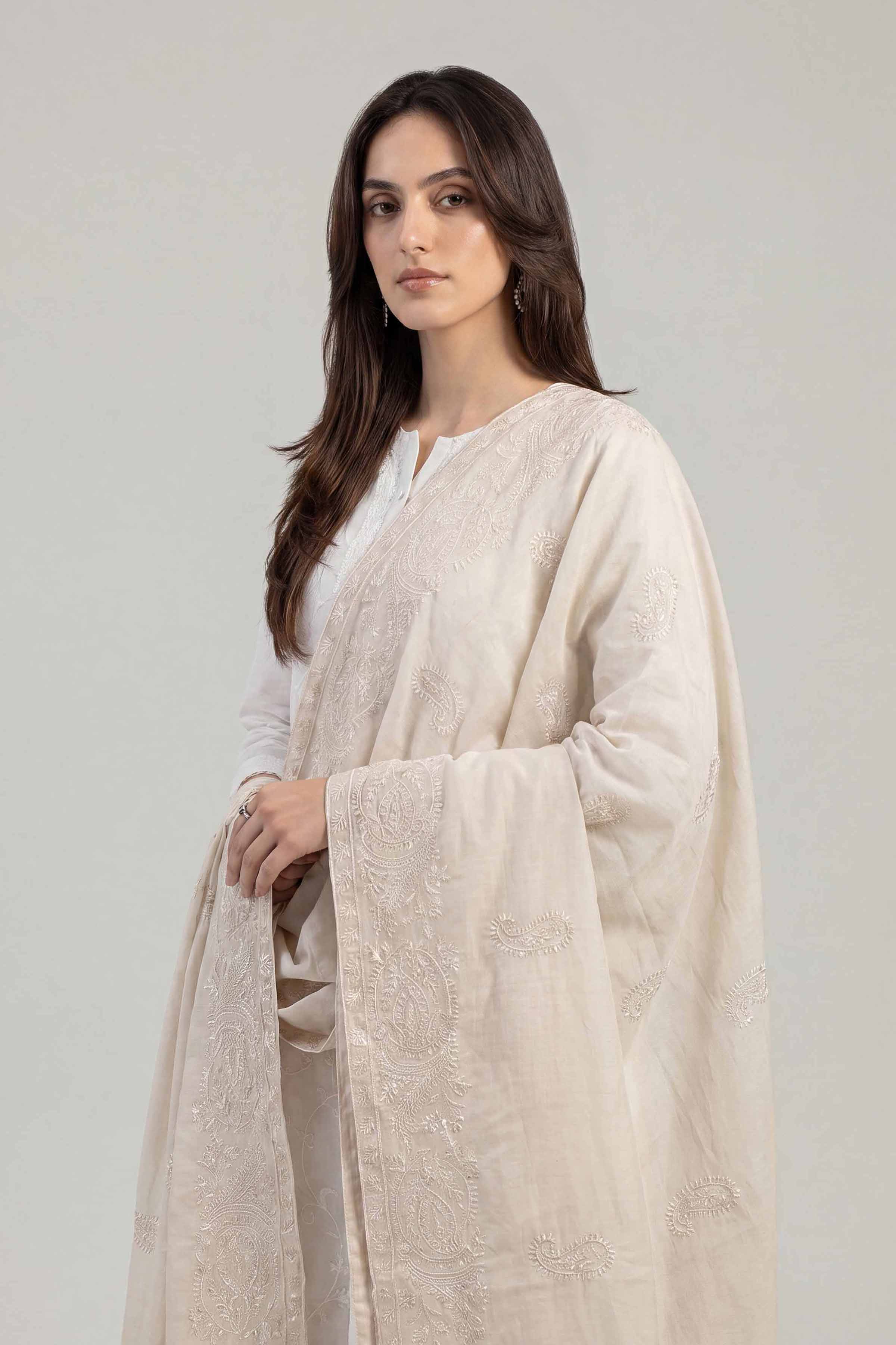 Embroidered Dupatta - KFS26-84