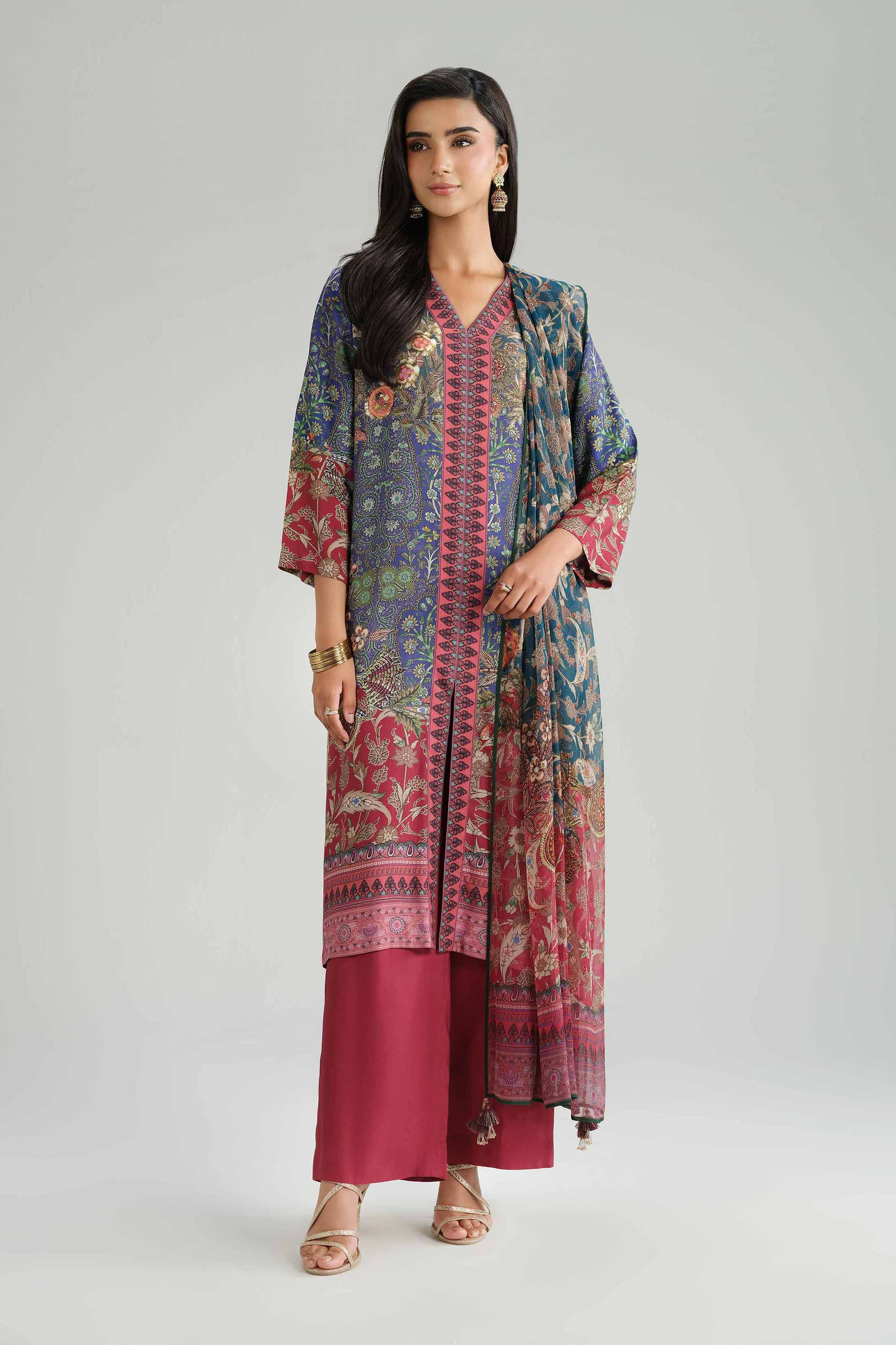 3 Piece - Printed Suit - KFW25-101