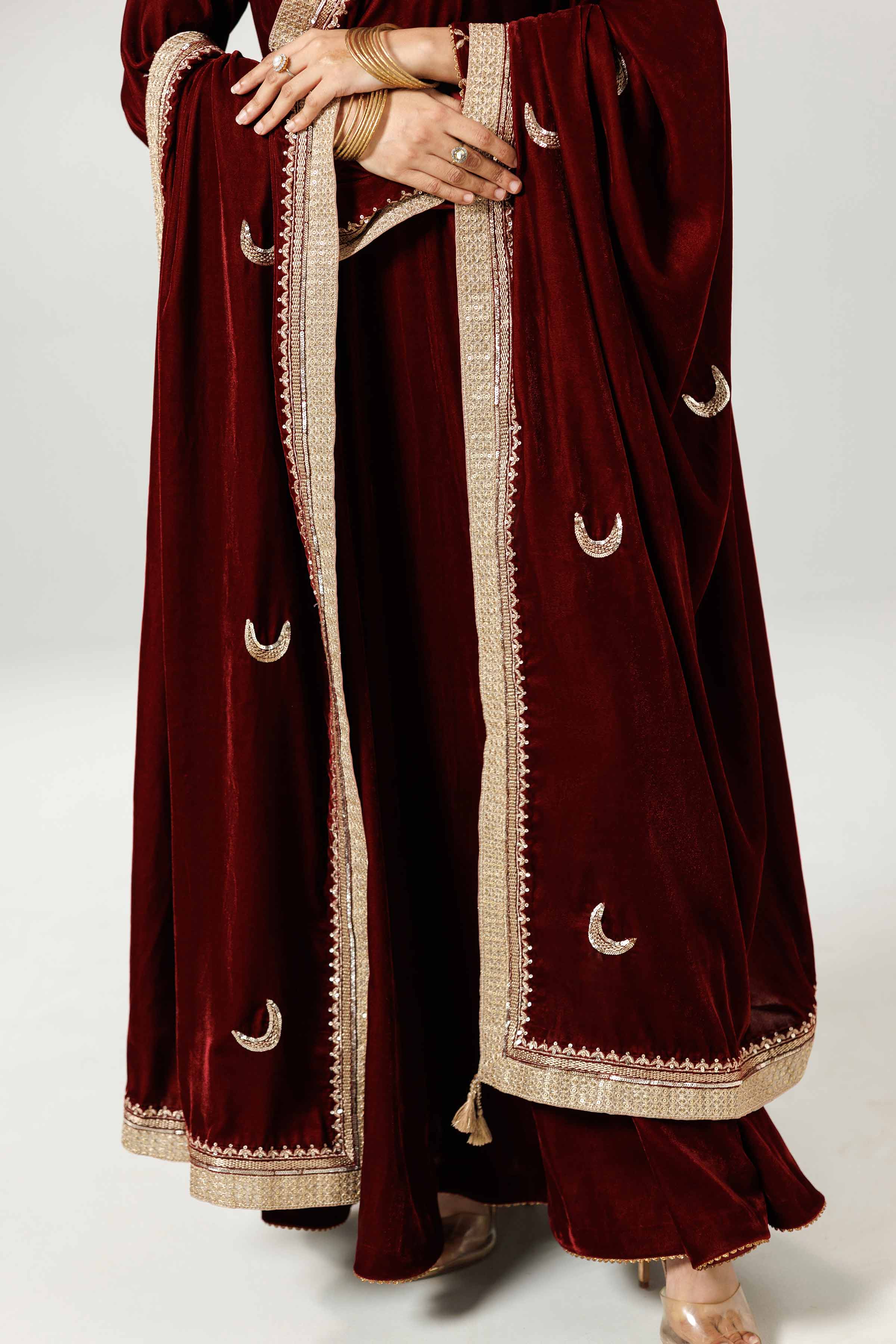 Embroidered Dupatta - KFW25-47