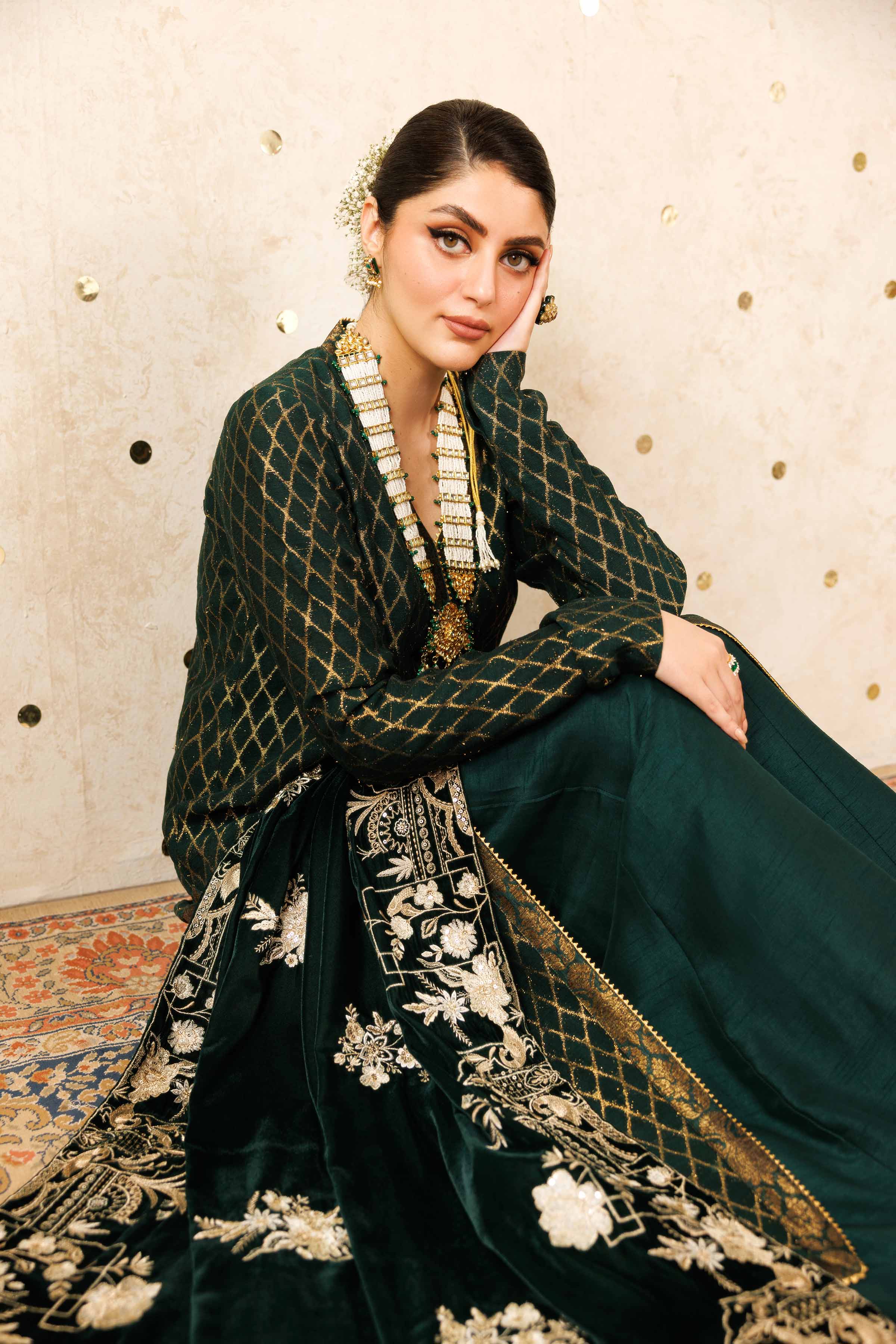 Embroidered Shawl - KFW25-48