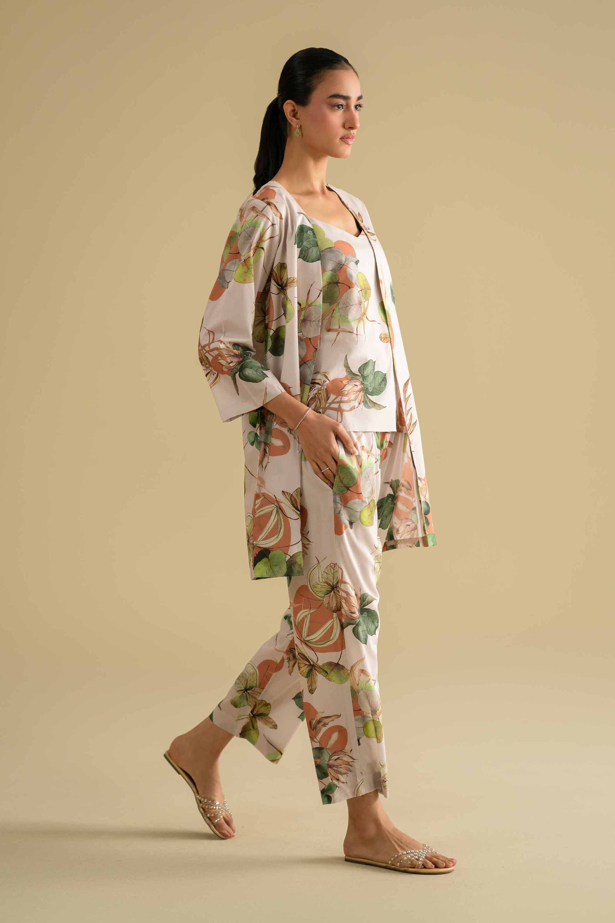 3 Piece - Printed Loungewear - KLS26-03