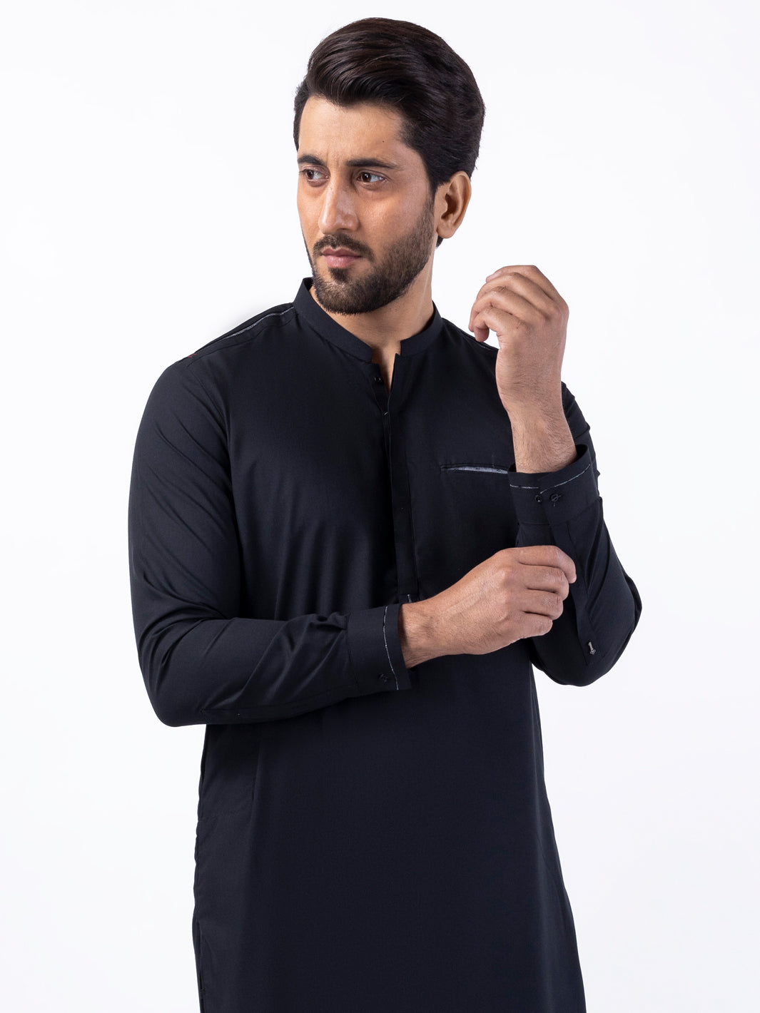 Black Blended Kurta Trouser - AL-KT-3050