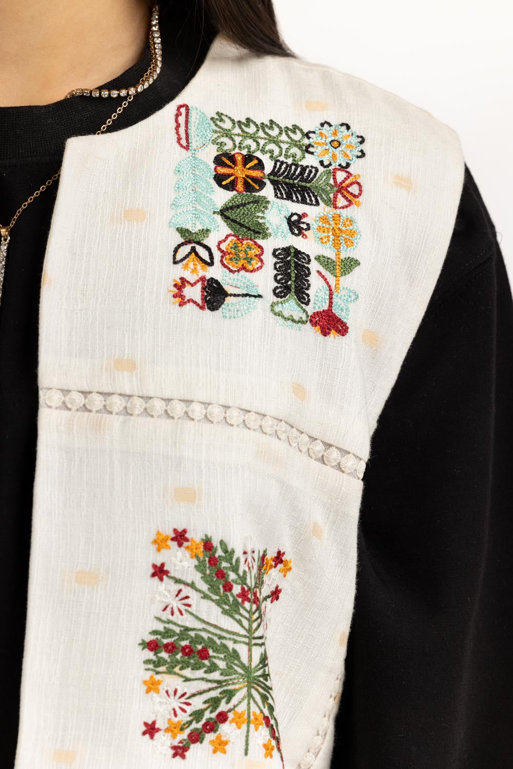 Karandi Embroidered Waistcoat